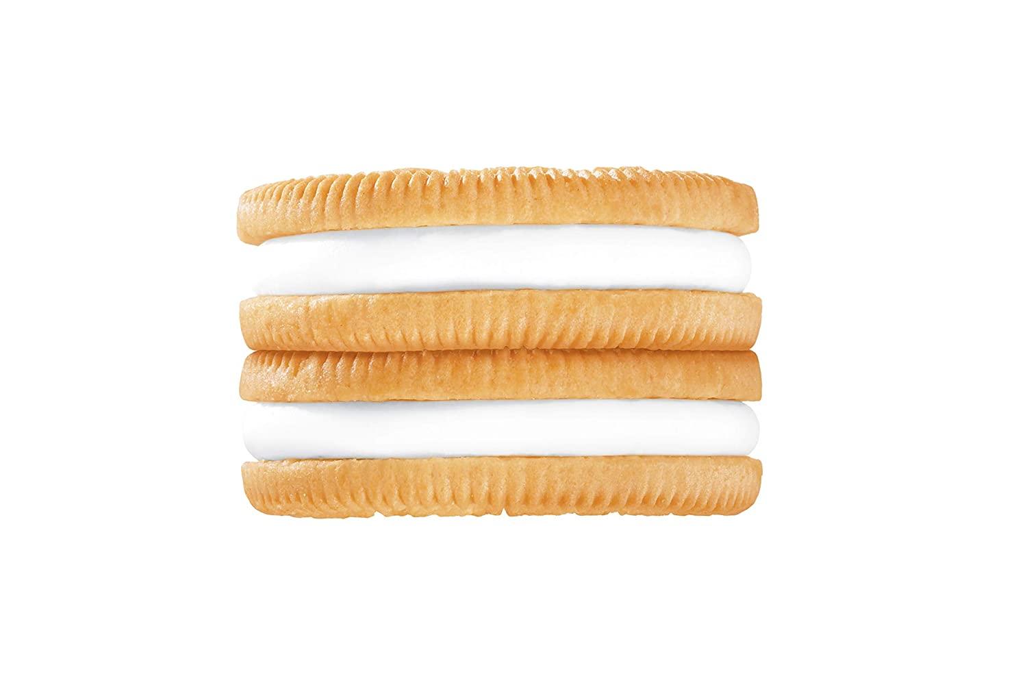 OREO Double Stuf Golden Vanilla Sandwich Cookies 10 King Size Snack Packs