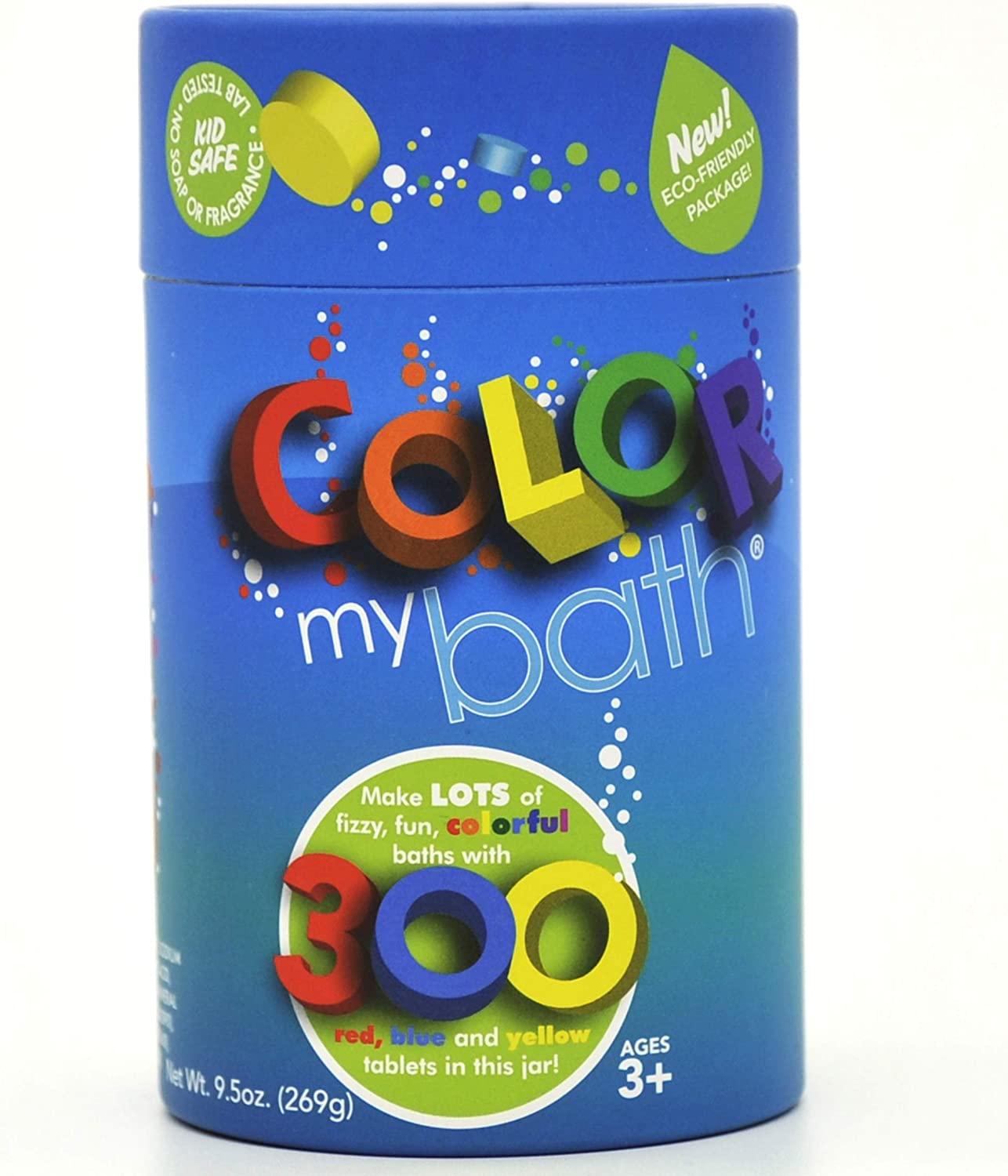 Color My Bath - 300 Count - New Eco-Friendly Container - The