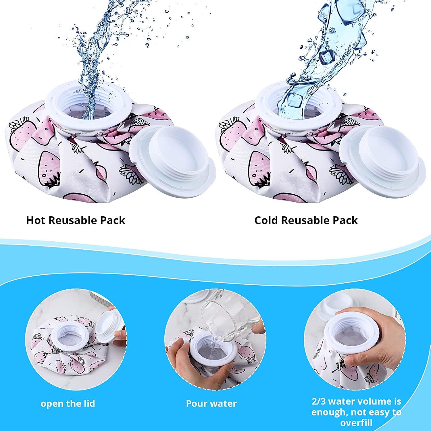 Reusable Ice Pack Cold And Hot Use Hot Water Bag Kids Adults Cold Packs For  Injuries Relaxation Wisdom Teeth Breastfeeding Tired Eyes