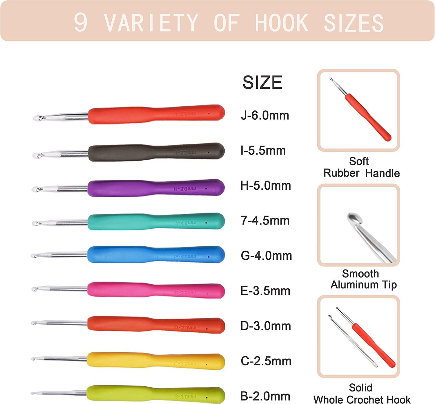 31Pcs Crochet Kit for All Levels 9 Sizes Hooks Set & 22 Accessories
