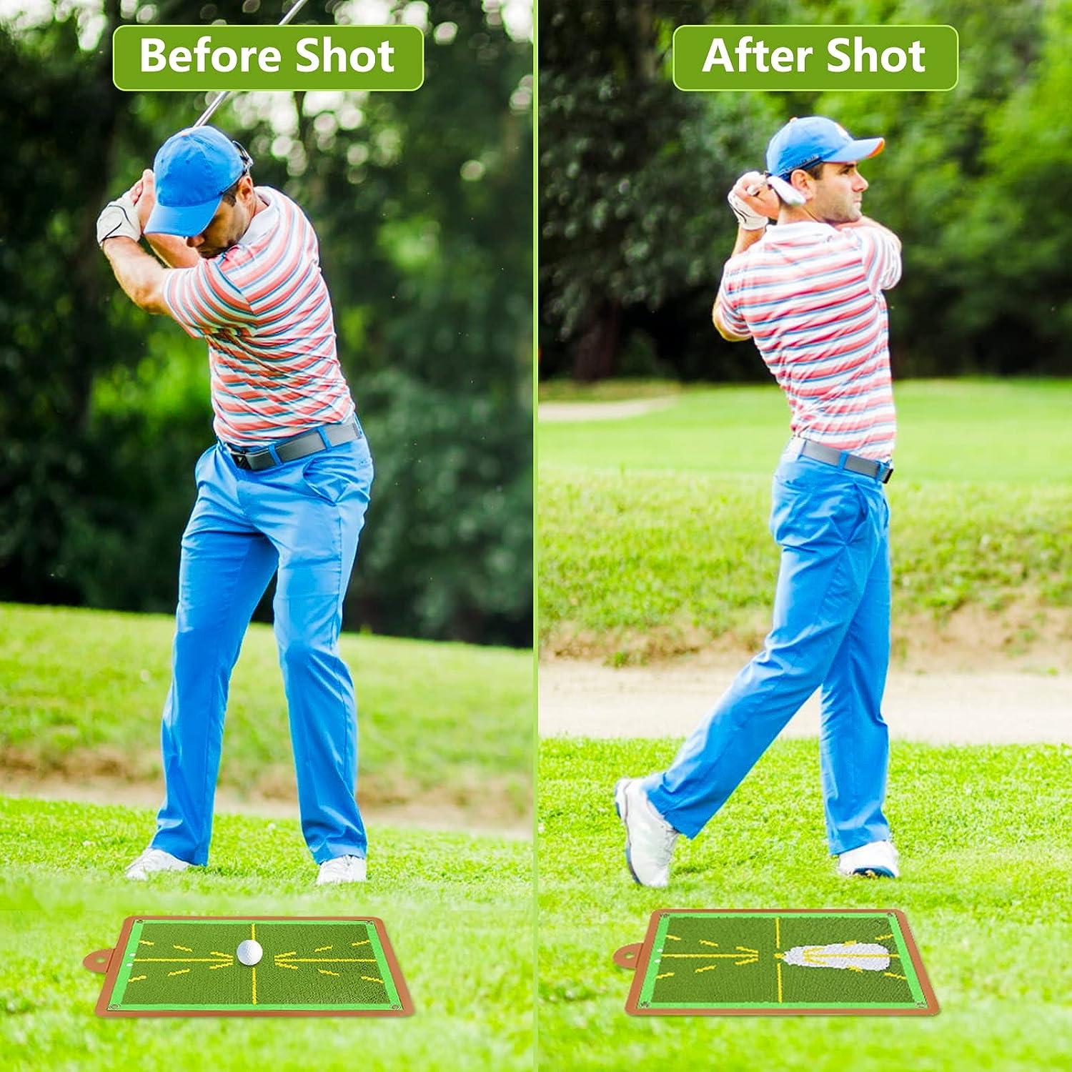 Golf Training Mat for Swing Detection, Path Visual Feedback Golf Swing