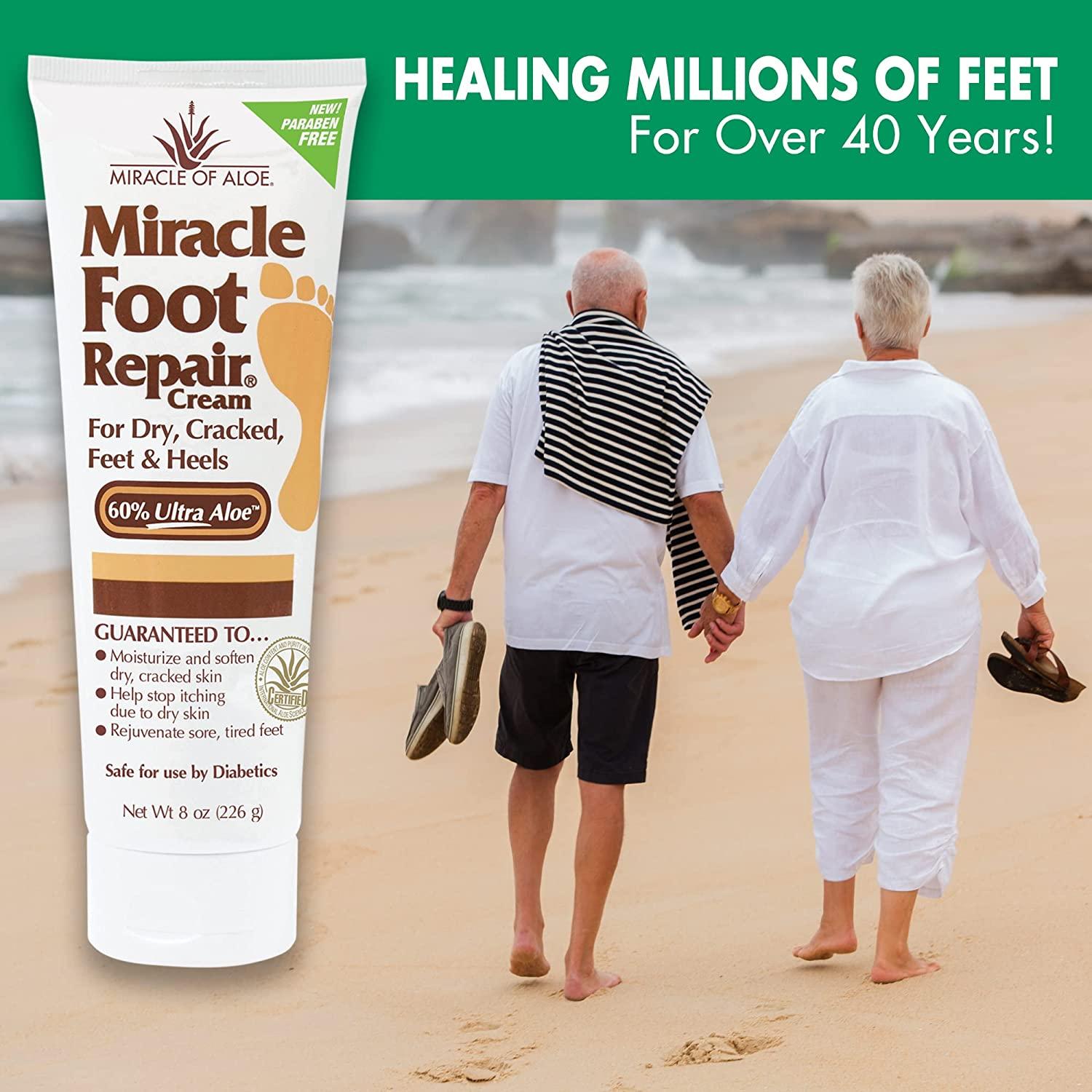 Miracle Foot Repair Cream Fast Relief for Dry, Cracked, Itchy Feet