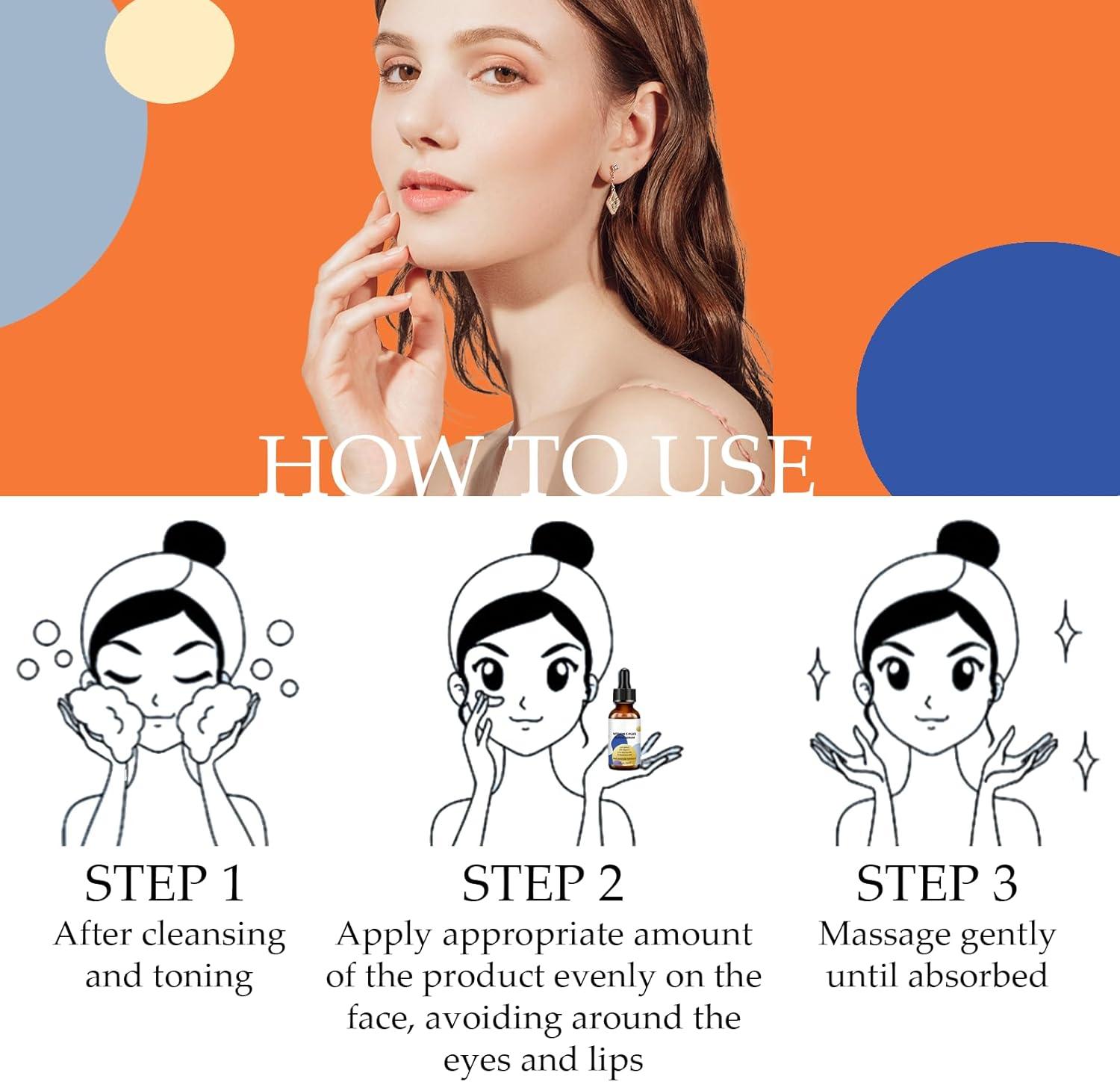 Super Dark Spot Correcting Glow Serum - Vitamin C Serum for Women -  Anti-Aging Retinol Face Serum - Hyaluronic Acid Moisturizes Skin - Leave  Skin Smooth 30ml | Buy Now with Express