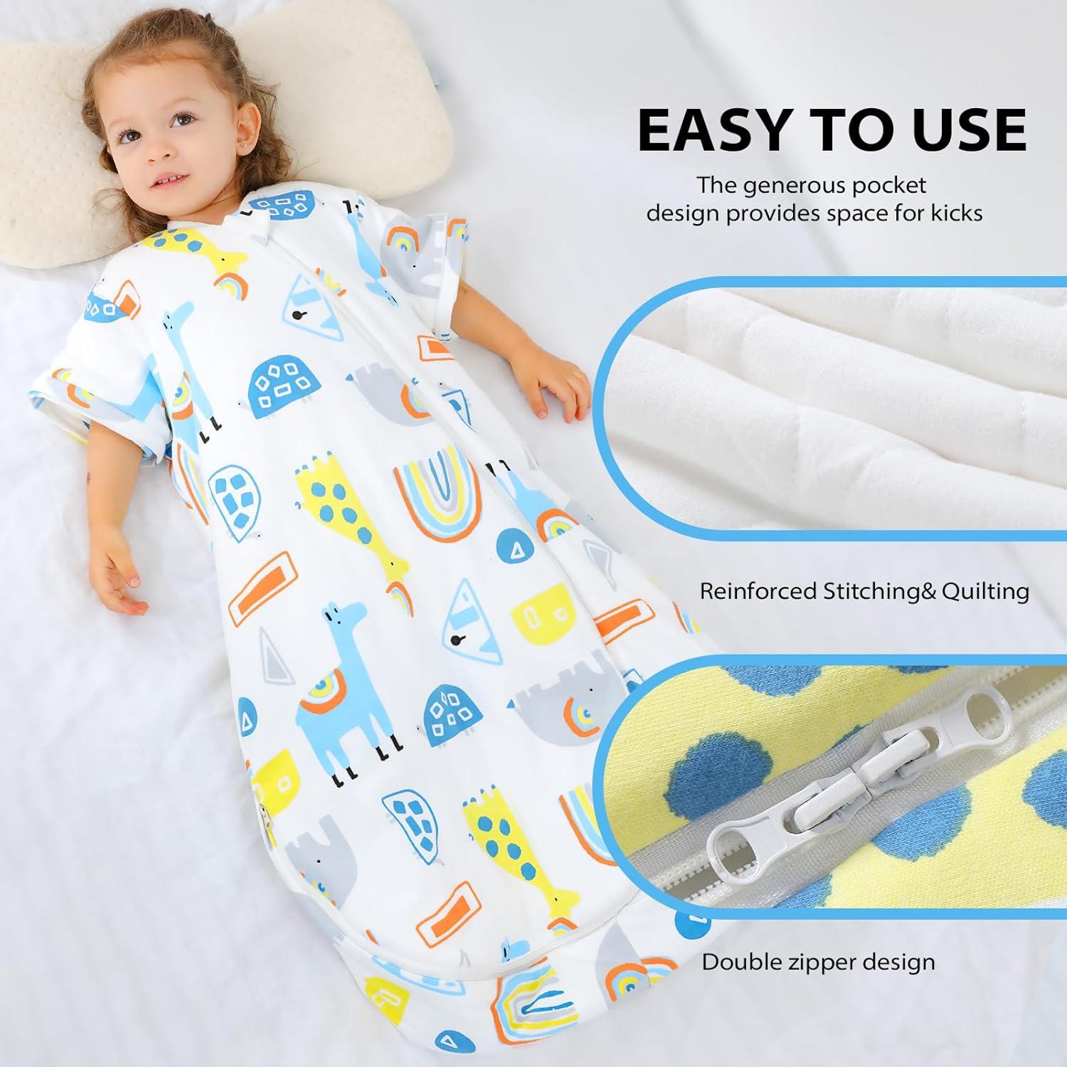 MIKAFEN Baby Sleeping Bag Long Sleeves Winter 3.5Tog 100 Organic
