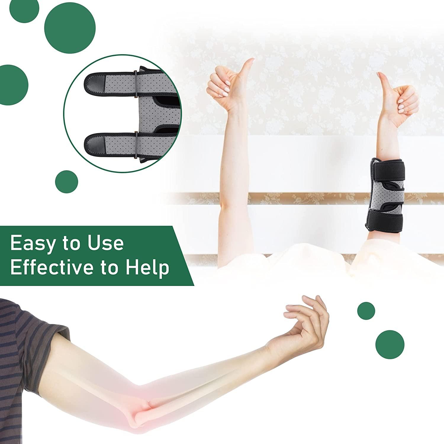 Wahopy Elbow Compression Brace with Removable Splint Stable Support