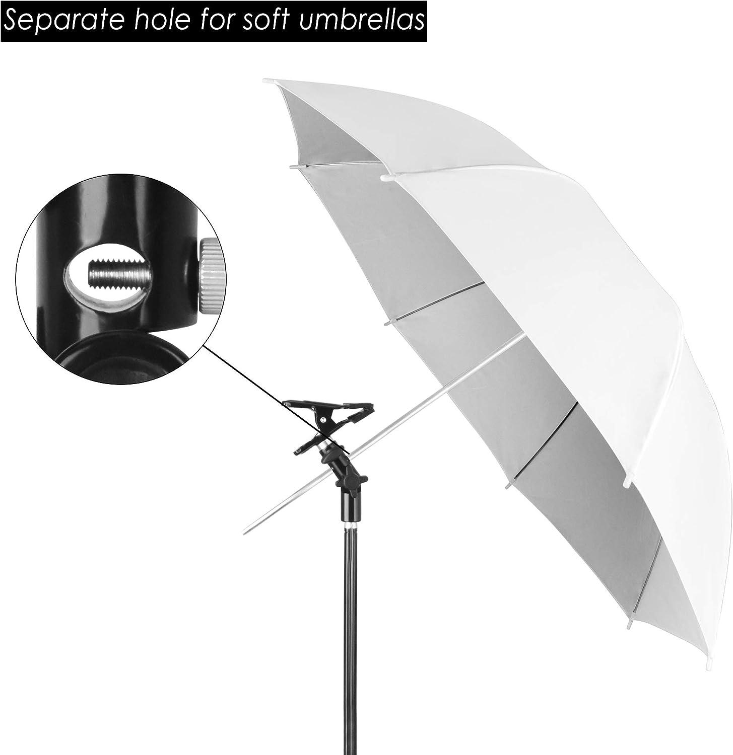 EMART 8.5FT Light Stand With 5/8" Reflector Holder,Portable Photo Video Tripod Stand Heavy Duty Metal Clamp Holder With Umbrella Hole,Reflector - View #8