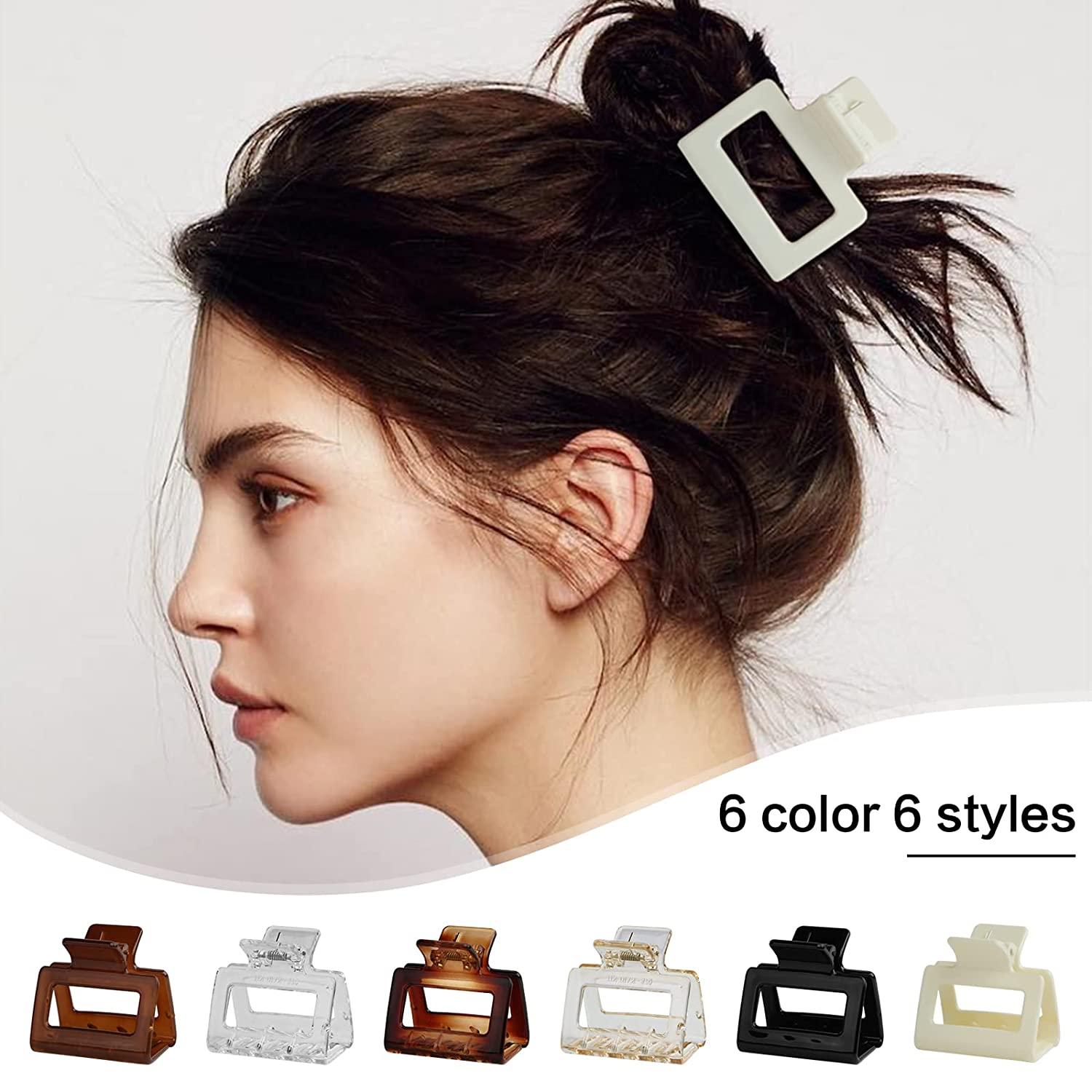 6 Pack Claw Clips, Hair Claw Clips for Women Girls, 2 Inch Small Hair