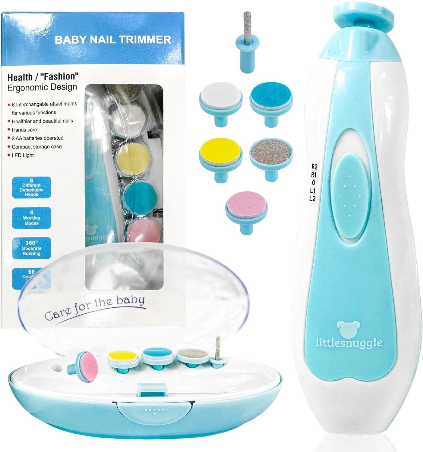 in Baby Manicure Kit: Nail Clippers, Files, Electric LED