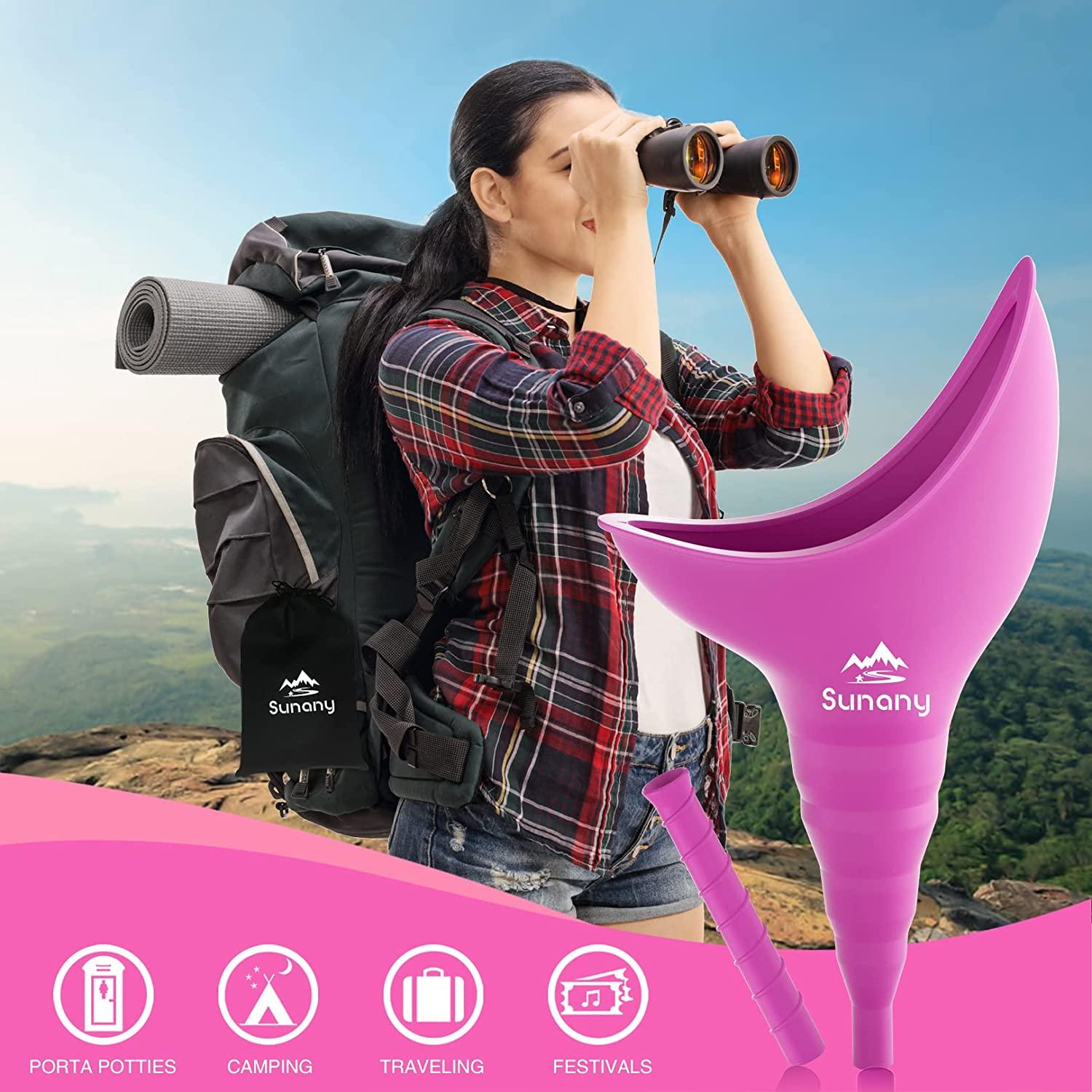 Female Urination Device, Reusable Female Urinal Silicone Women Pee Funnel Allows Women to Pee