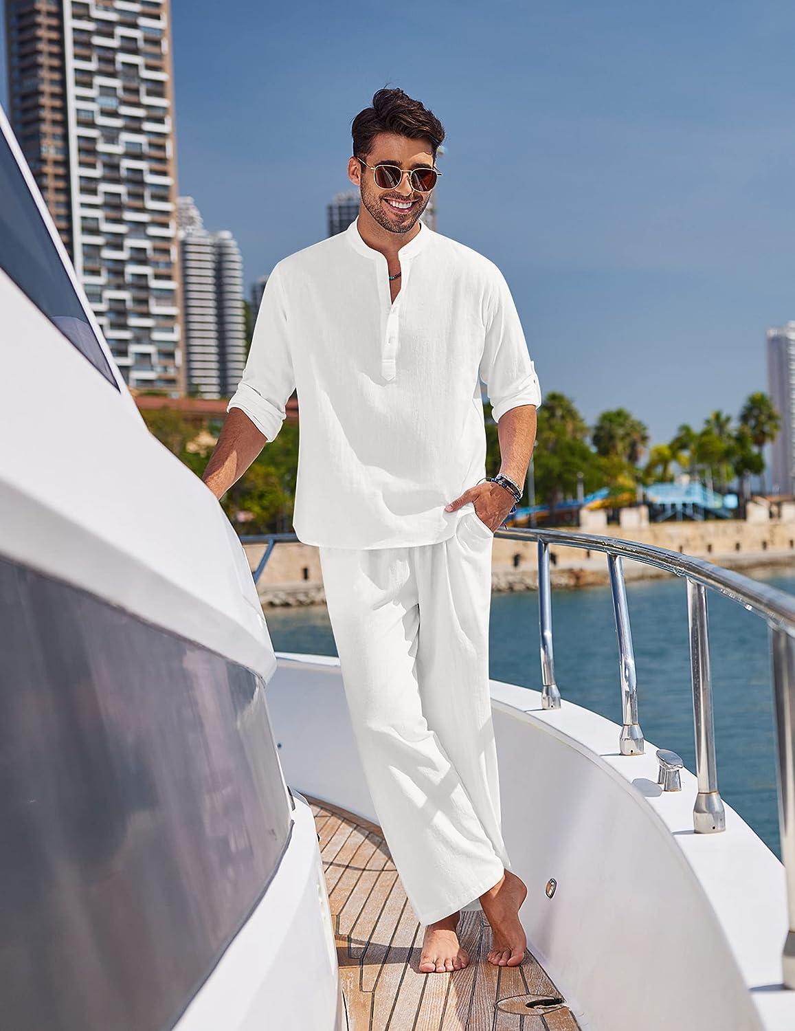 The Best White Linen Beach Pants of The Summer