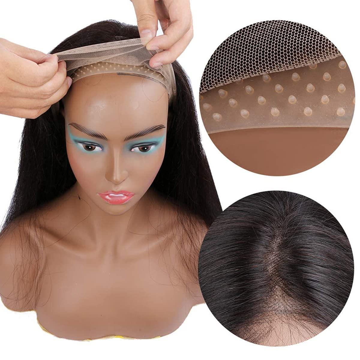 Non Slip Natural Silicone Grip Headband For Wig Nylon Wig Caps For