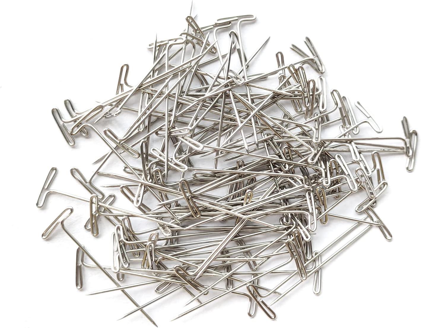 100pcs T-PINS 2 (51mm) FOR MODELLING, POSTING MEMOS, SEWING & CRAFTS Wig  pin