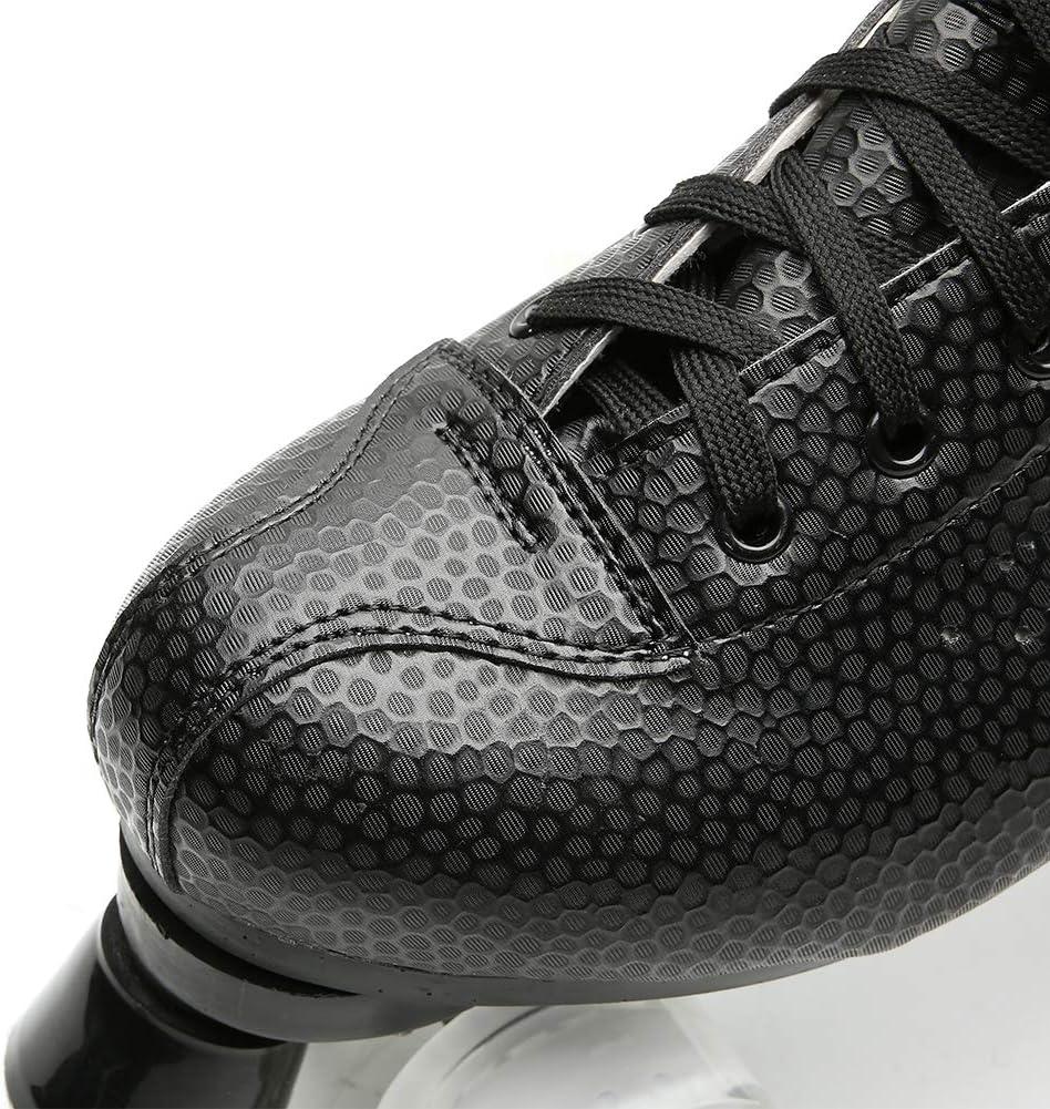 Women's Quad Roller Skates Indoor Outdoor Speed Skate White Wheels