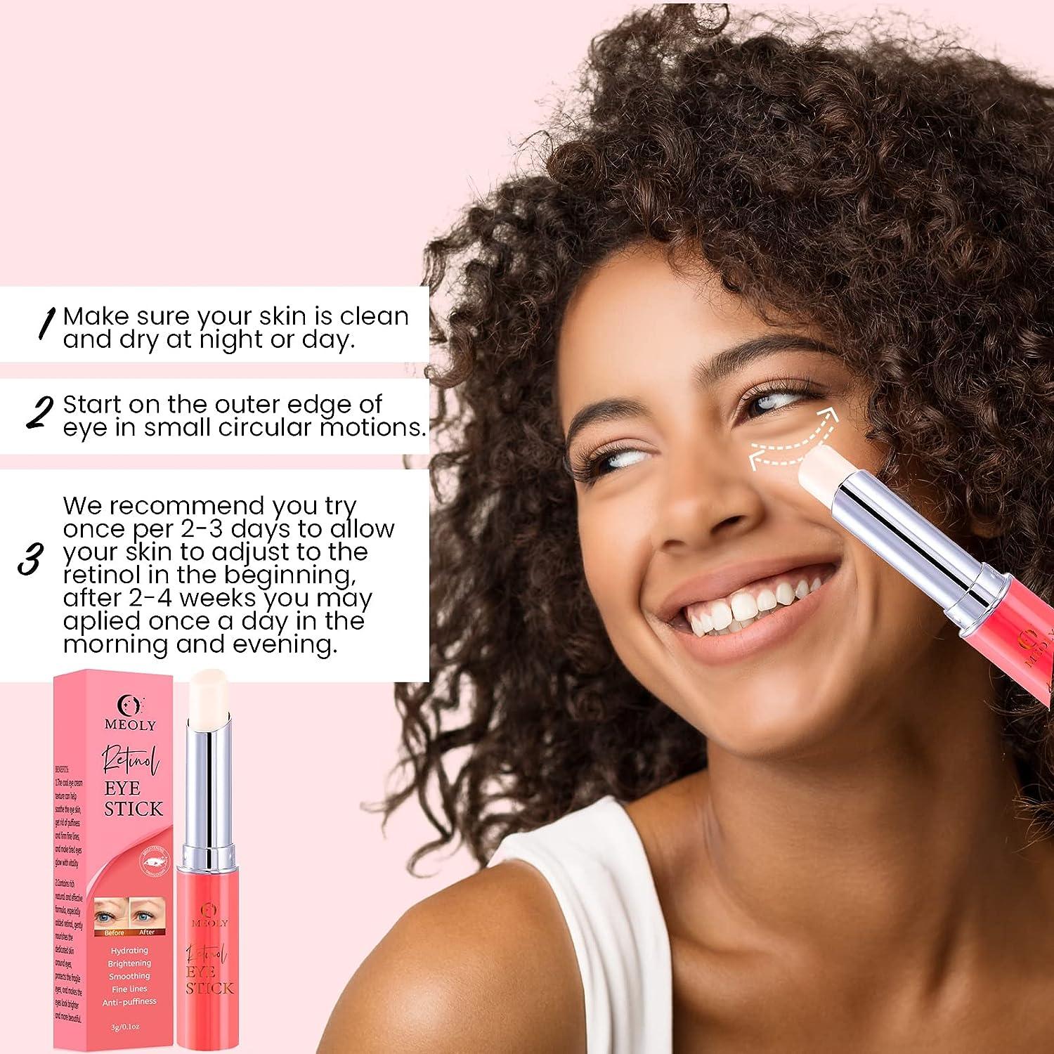 Retinol Eye Cream Stick AntiAging Treatment for Dark Circles