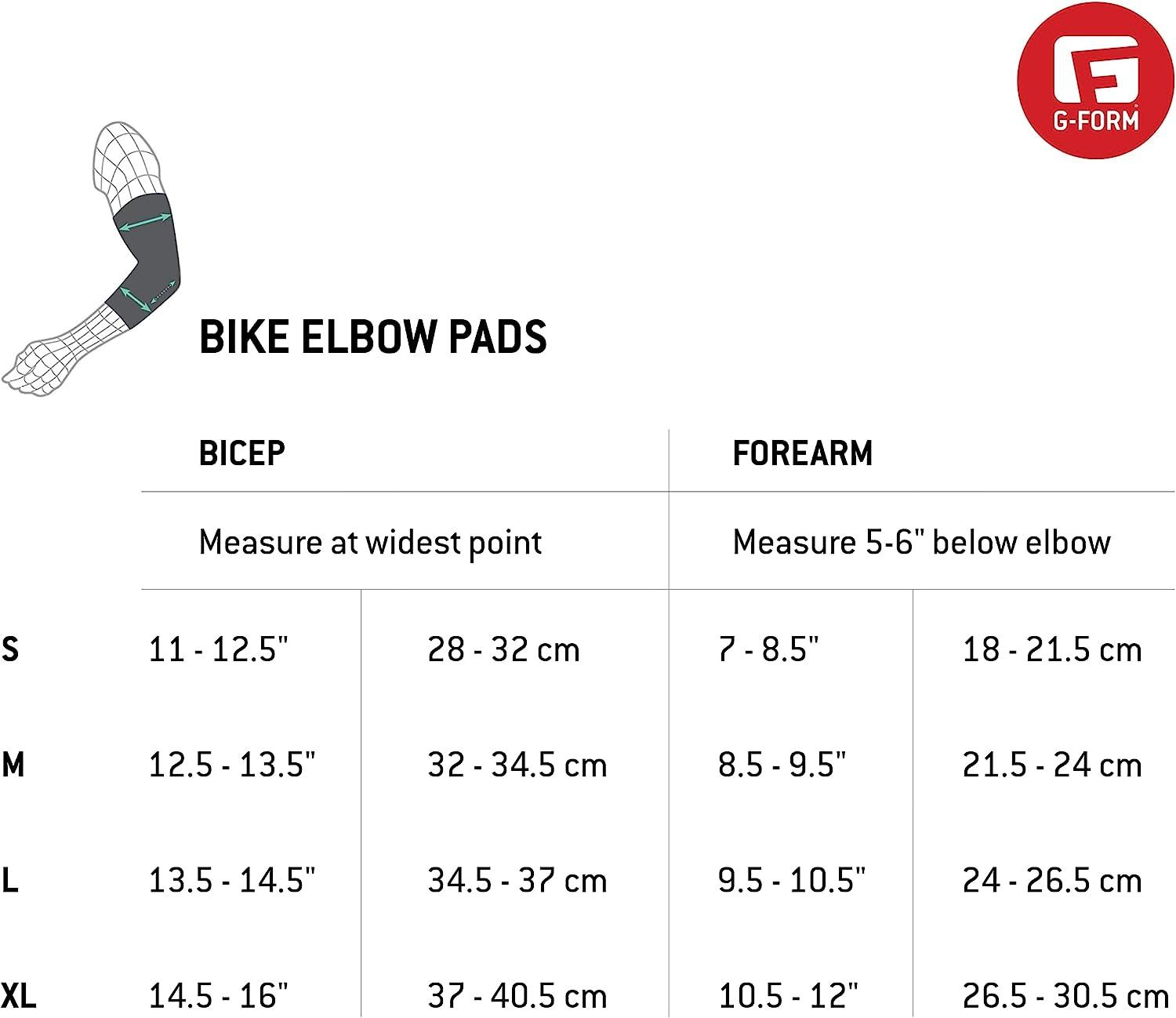 GForm ELine Elbow Pads Storm Blue Adult Large