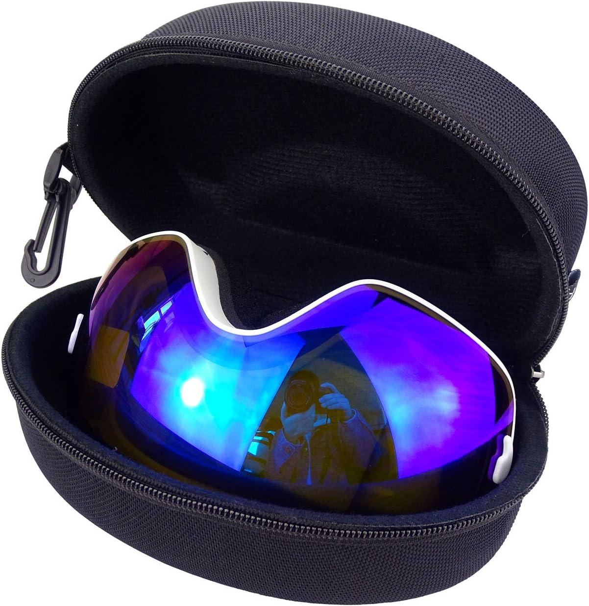 Hanperal Big Large Hard Sports Glasses Case, SKI Snowboard Snow Goggles Box, Sports Glasses