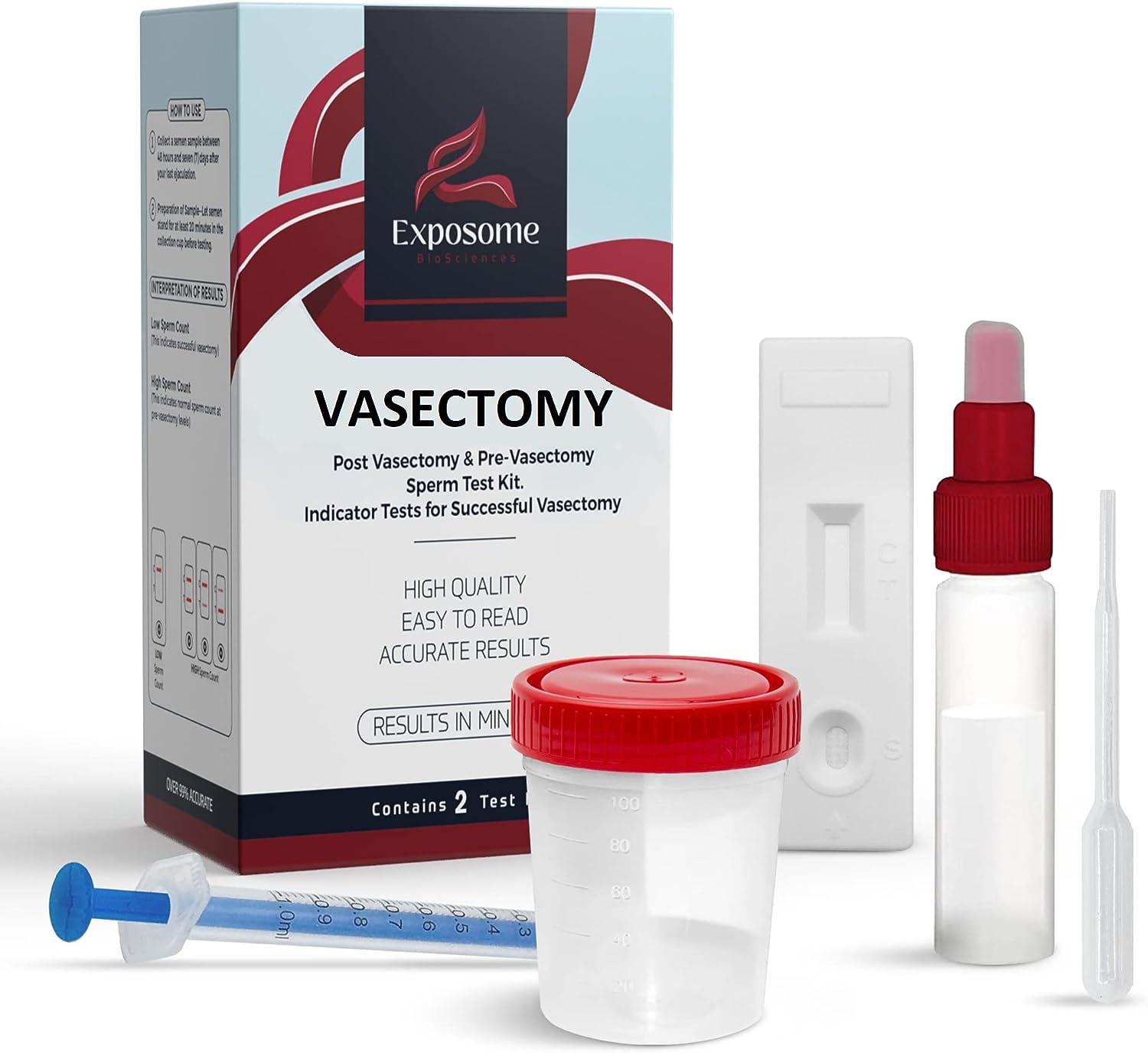 Exposome BioSciences Vasectomy Home Test Kit (Contains 2 Tests)