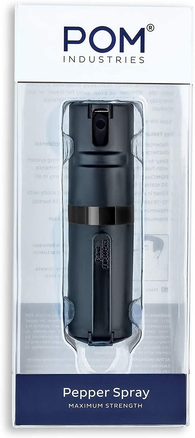 POM Pepper Spray Flip Top Pocket Clip Maximum Strength OC Spray for