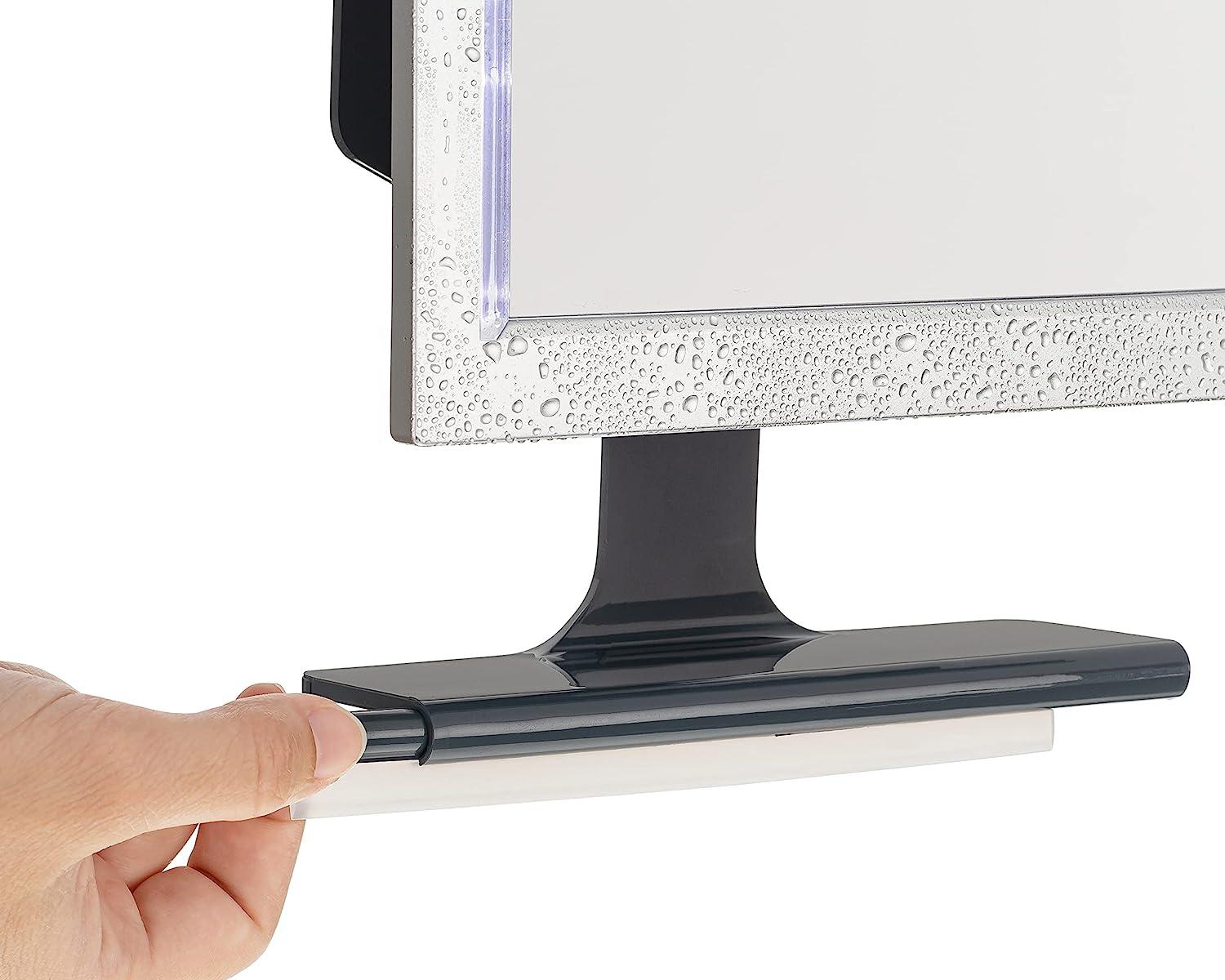 ToiletTree Products Original LED Fogless Shower Mirror with Squeegee