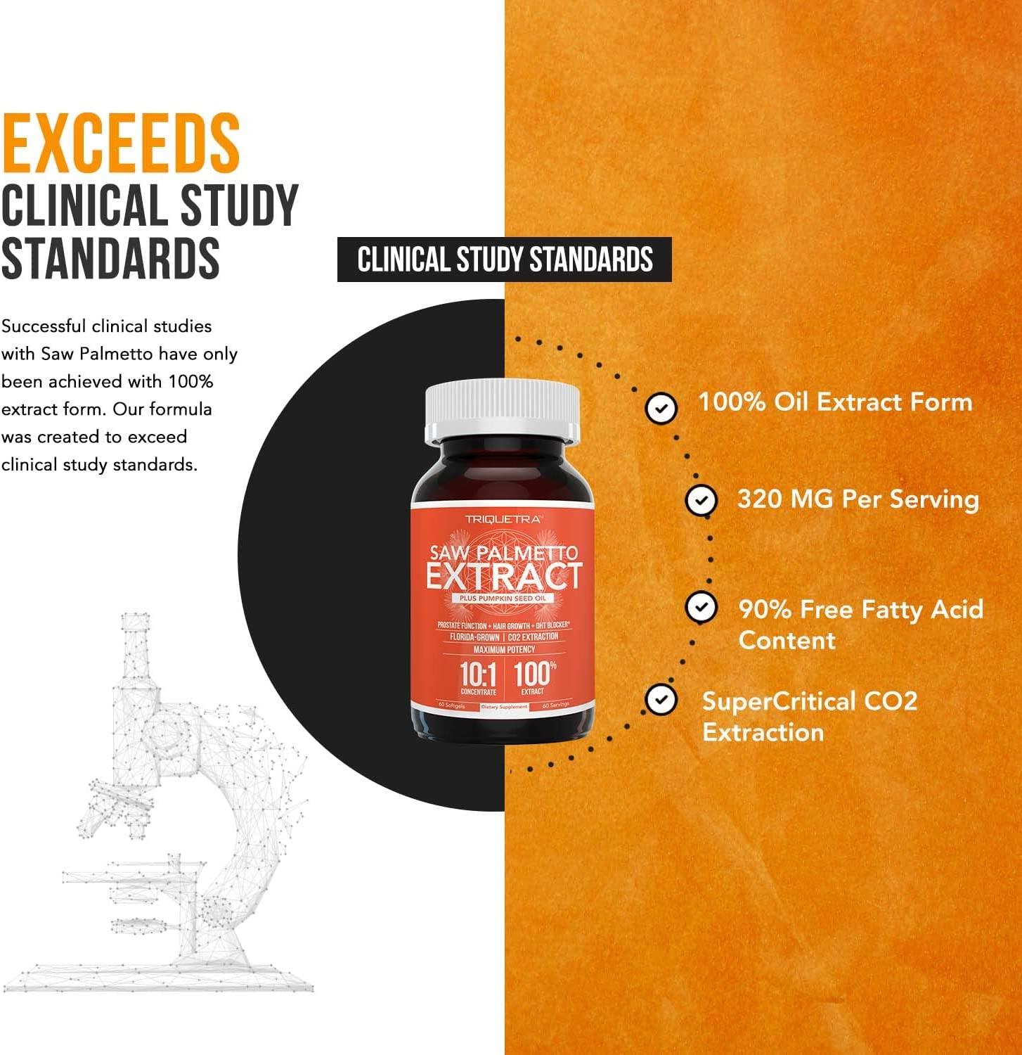 Saw Palmetto Extract 10X Potency + Pumpkin Seed Oil Prostate Health