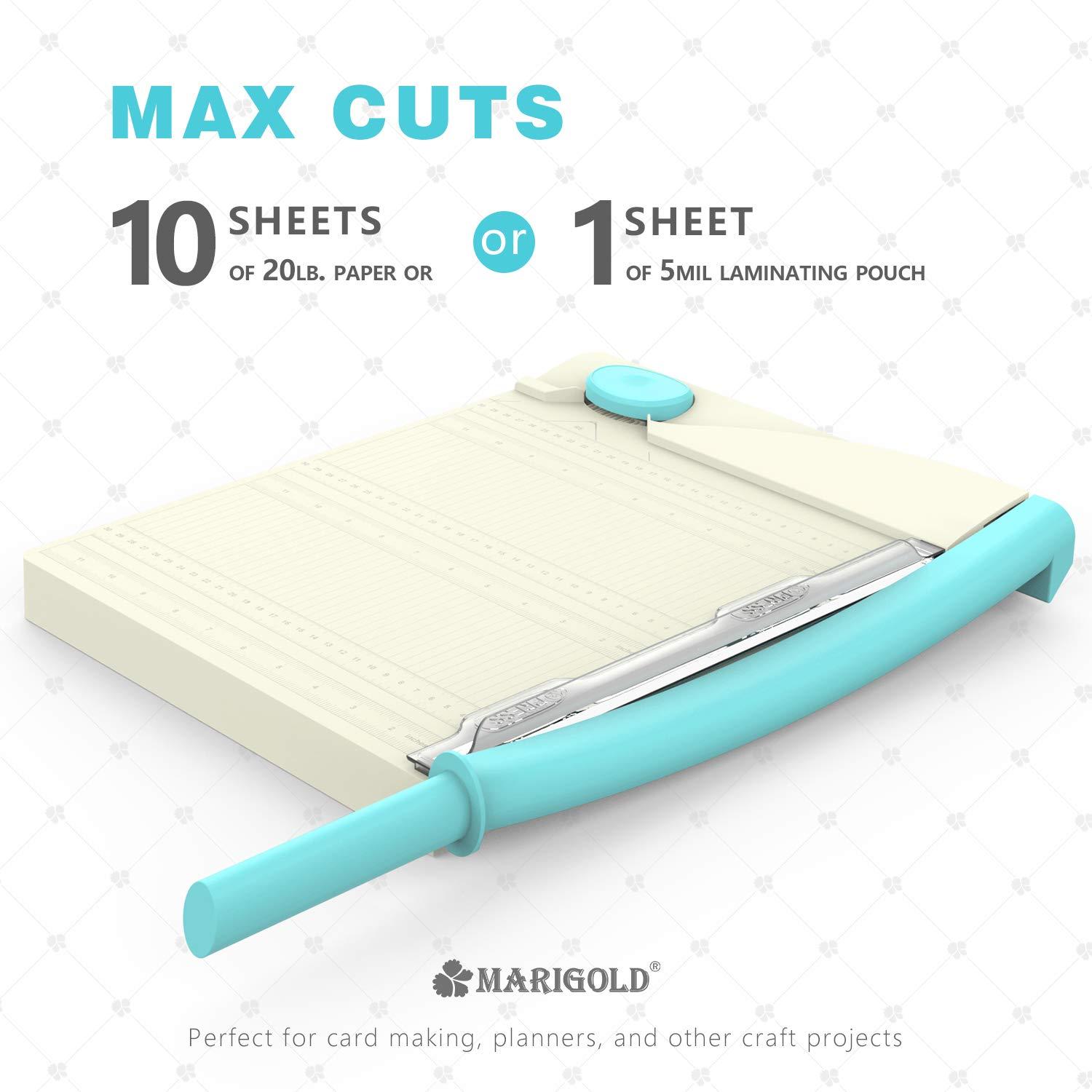 MARIGOLD Paper Cutter Corner Puncher 12" Paper Guillotine 2in1