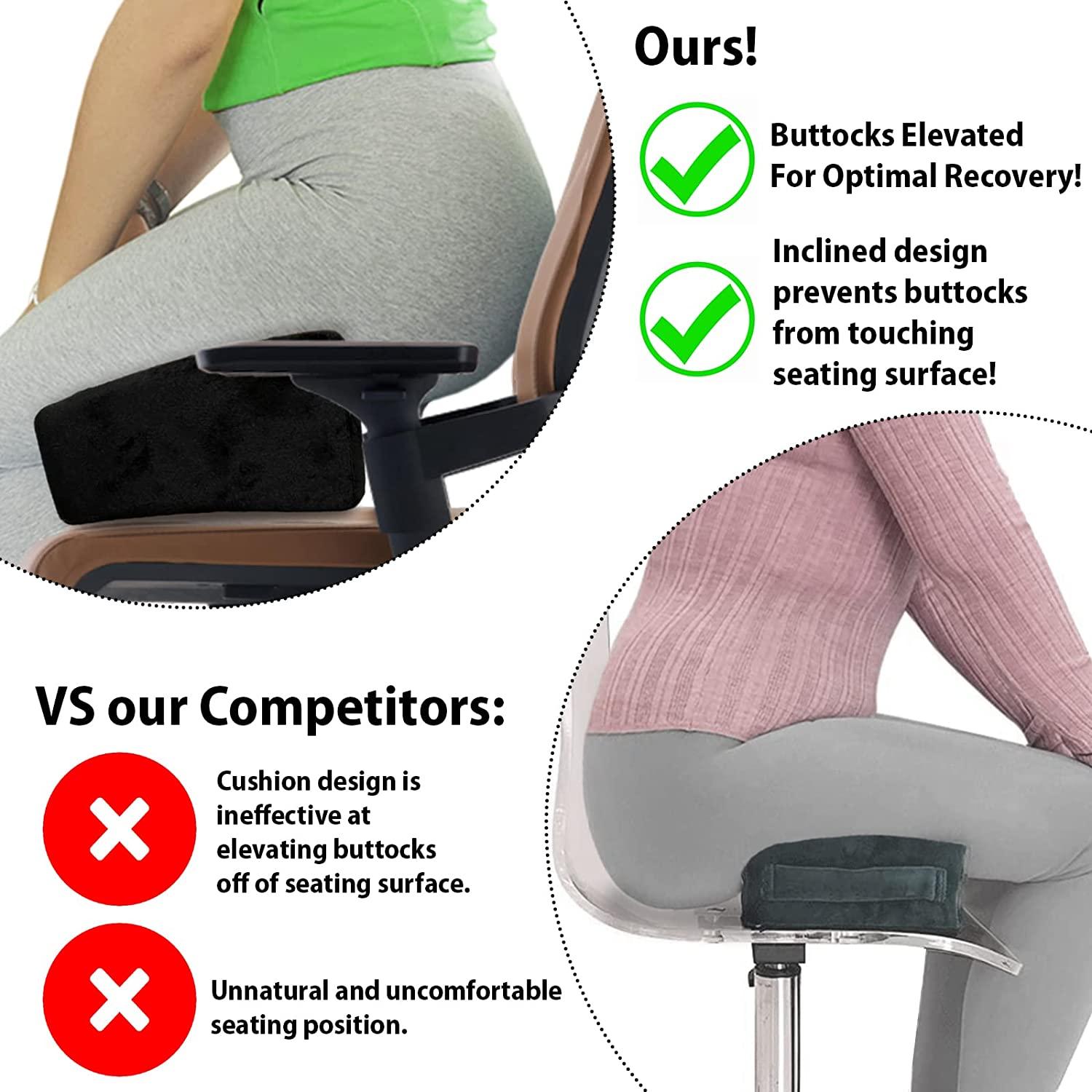 Brazilian Butt Lift Pillow + Back Support Cushion with Carrying Bag for  Post Surgery Recovery 