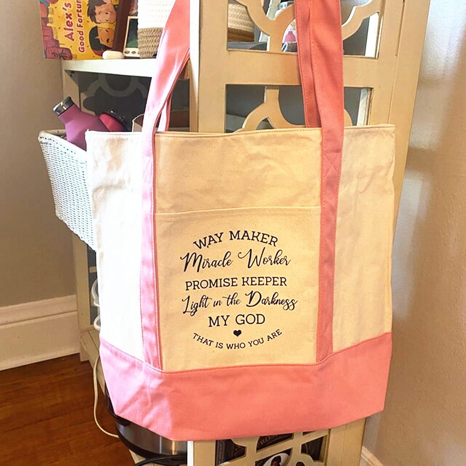 Way Maker Miracle Worker Promise Keeper My God' Reusable Gift Bag