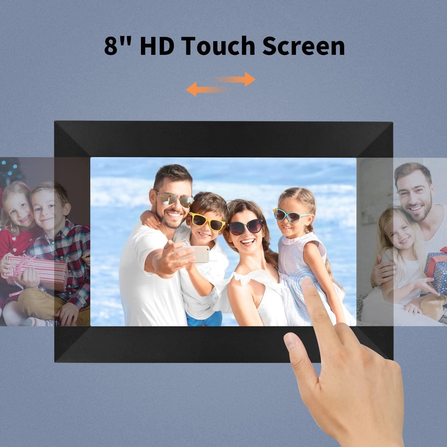 Digital Photo Frame Hyjoy WiFi Digital Picture Frame 8 Inch with IPS HD