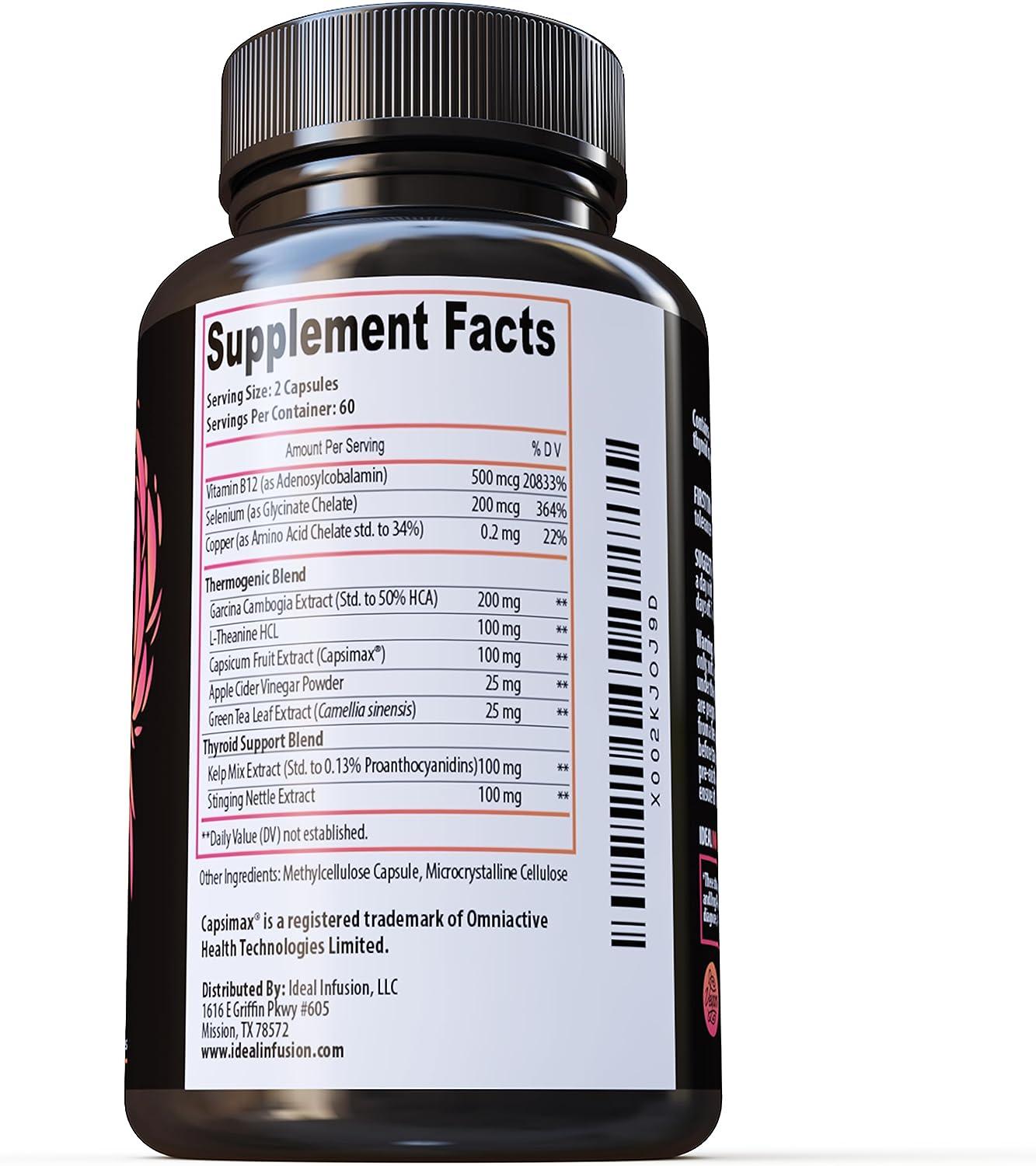 Ideal Infusion Thermogenic Supplement StimulantFree Capsimax Cayenne