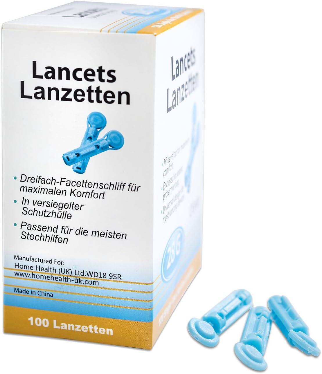 300 Lancette Sterili Pungidito Monouso Ago 28 Grammi Da Utilizzare Con Dispositivo Pungi Dito Per La Misurazione Della Glicemia Nel Sangue A Punta Sterile - Foto 8