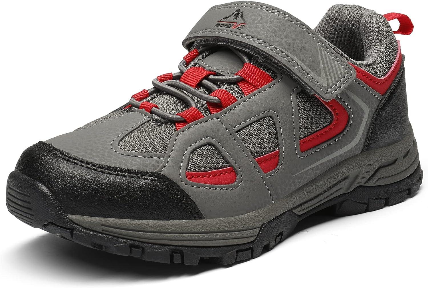 NORTIV Boys Hiking Shoes Little Kid Grey Athletic Running