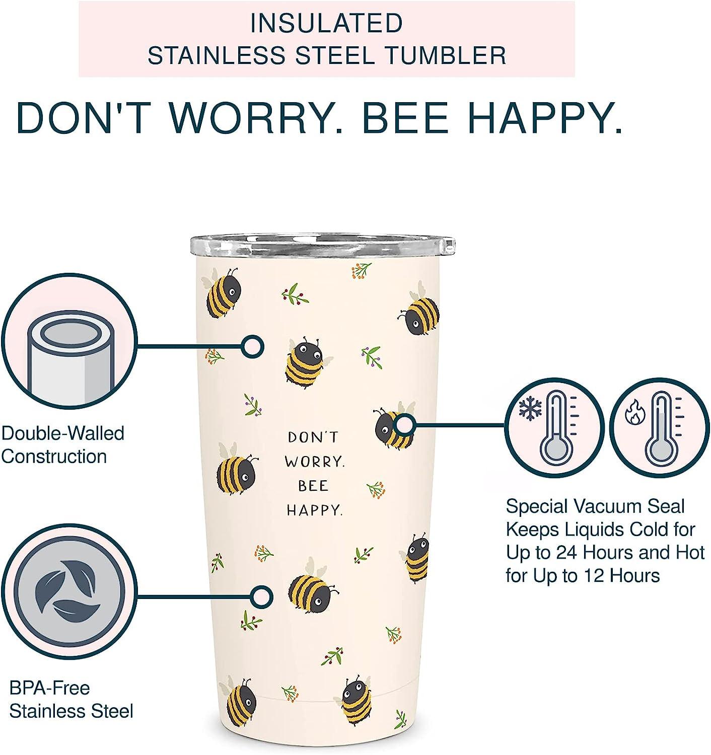 Studio Oh! Insulated Stainless Steel Water Tumbler with Straw Enjoy the  Little Things - 17-Ounce Tra…See more Studio Oh! Insulated Stainless Steel