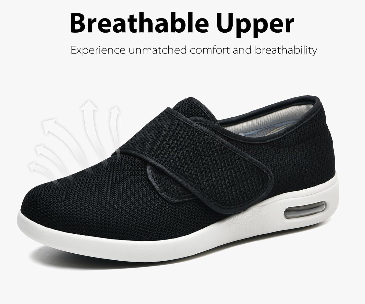 ERLESEN Diabetic Shoes: Adjustable Elderly Footwear for Swollen