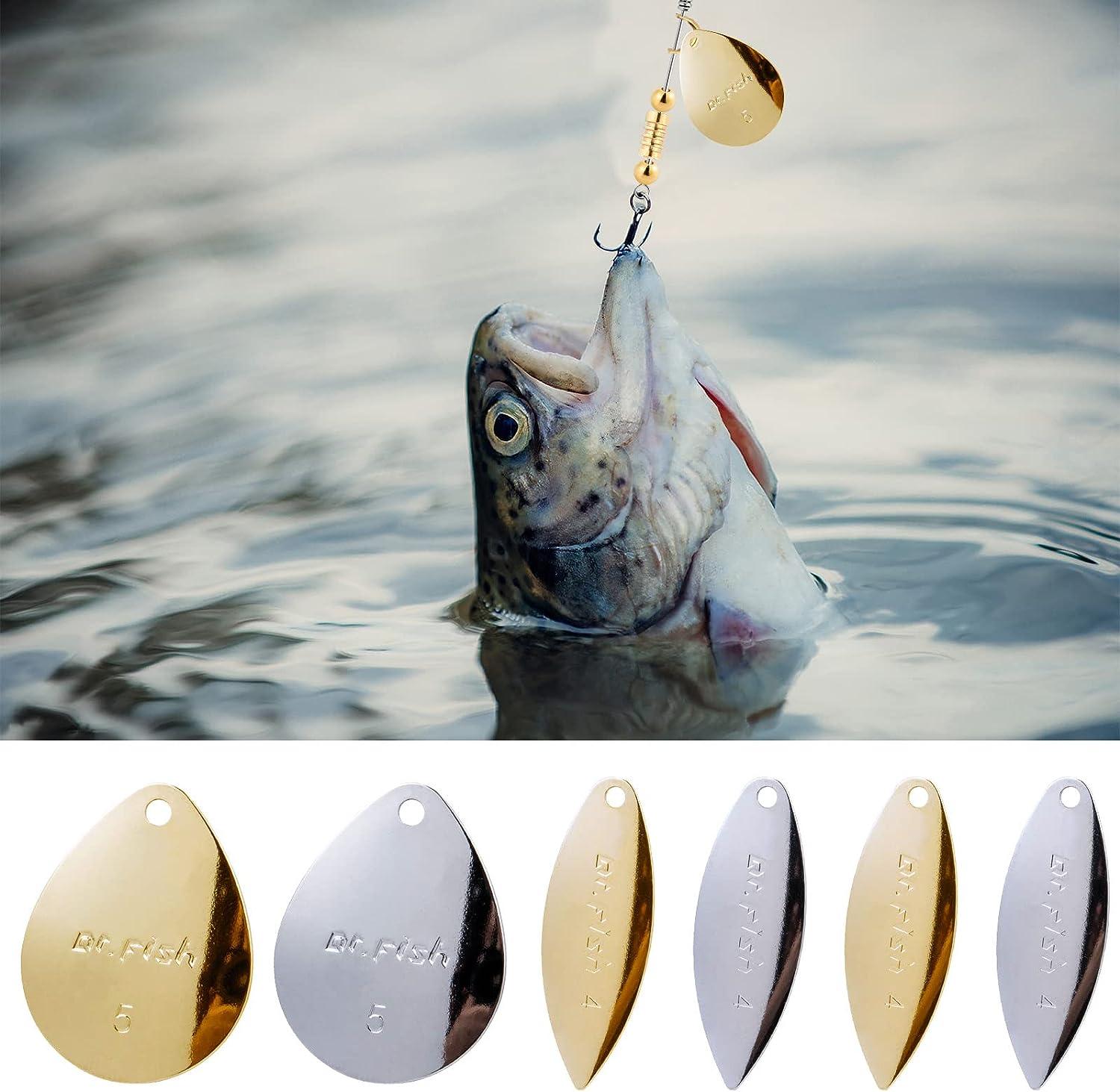  Fishing Spinner Blade Spoon Lures Fishing Lures Kit Lures DIY  Fishing Lure Accessories DIY Lure Material : Sports & Outdoors