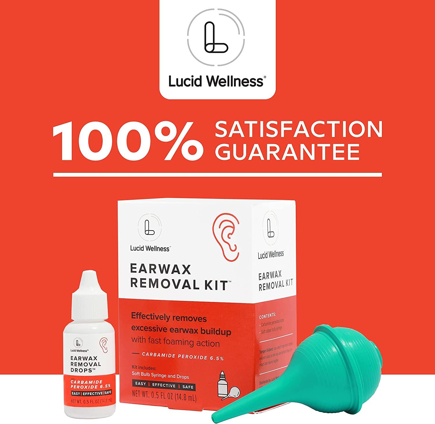 Lucid Ear Wax Removal Kit with 6.5% Carbamide Peroxide Drops (0.5 oz.) -  Sam's Club