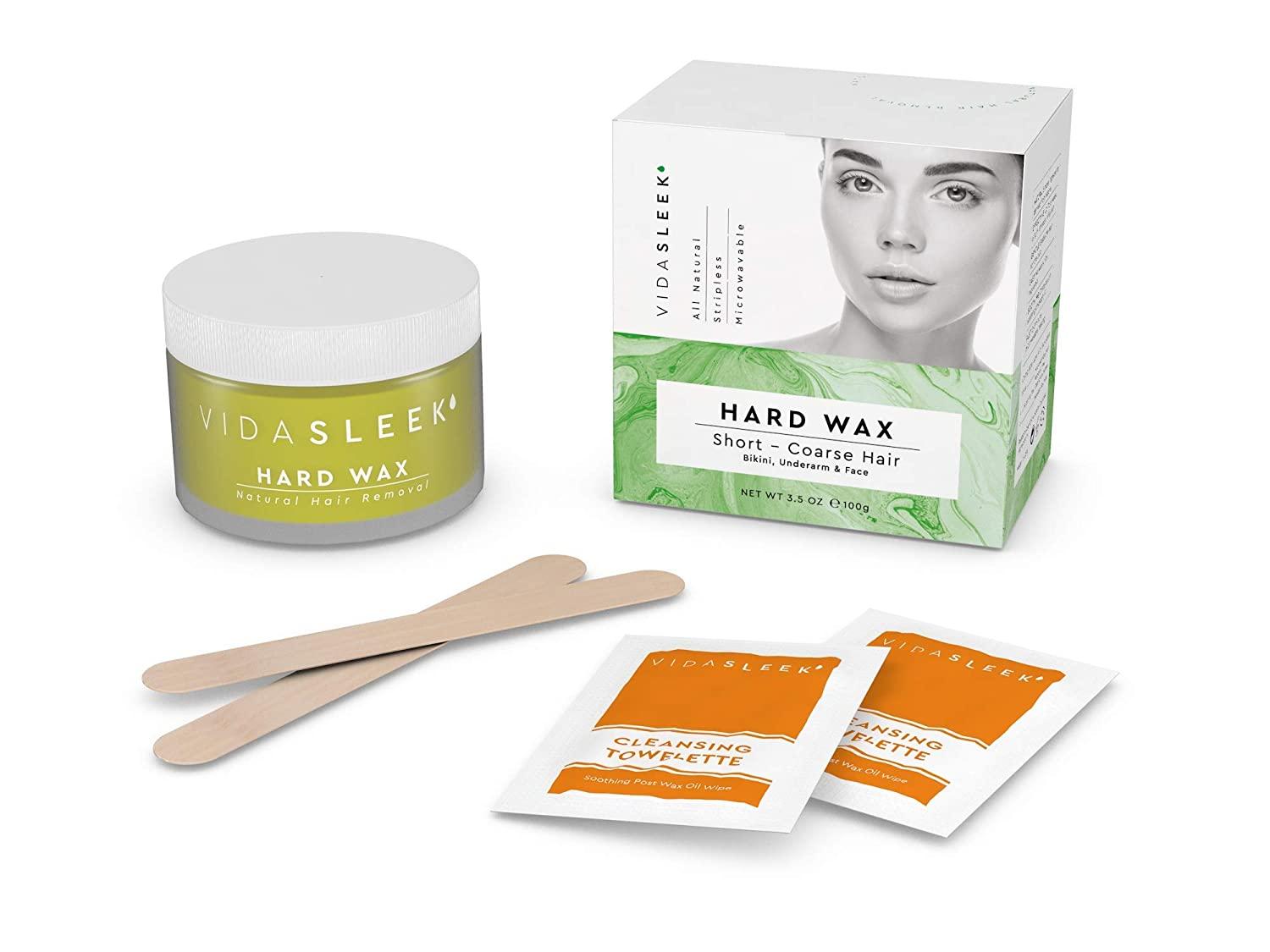 Hard Wax Kit Face, Underarms, Bikini Hair Remover Brazilian & Bikini