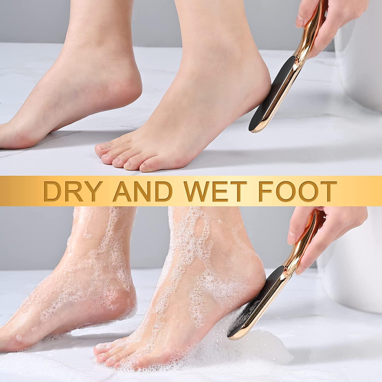 Gold Glass Foot File For Dead Skin - Foot Callus Remover With