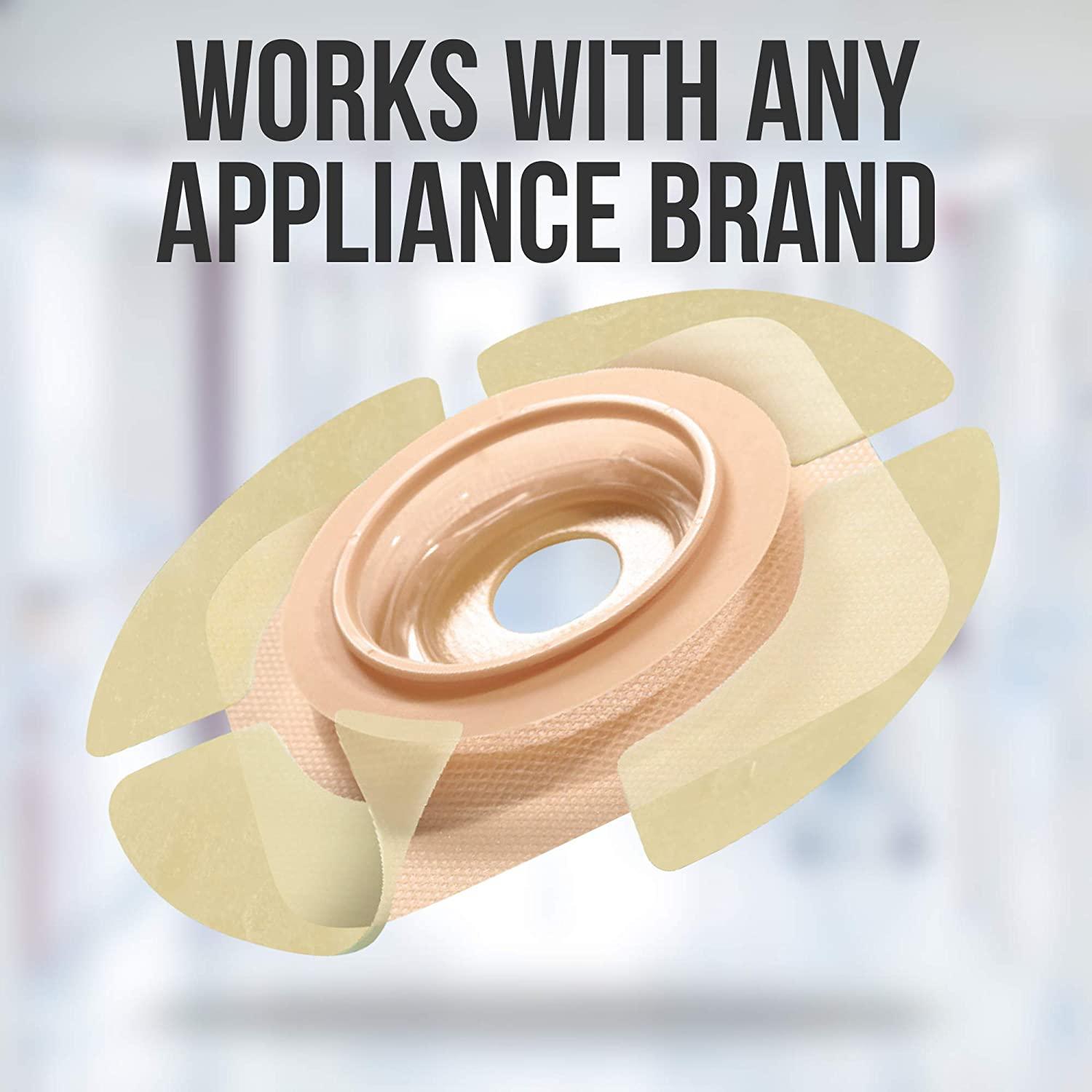 JJ CARE Ostomy Barrier Strips Pack of 20, 5.62 Elastic Barrier Strips