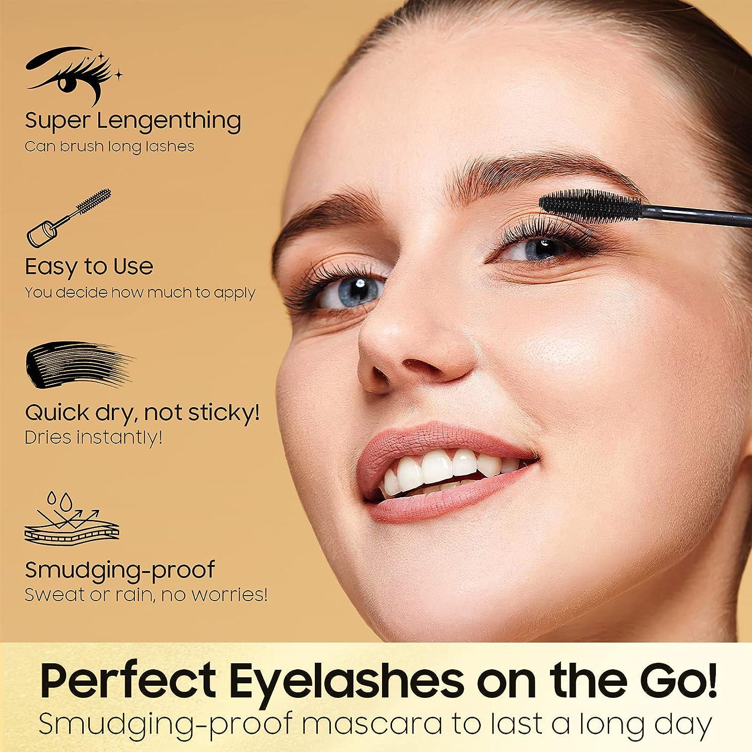 Tubing Mascara Waterproof & SmudgeProof LongLasting Mascara for