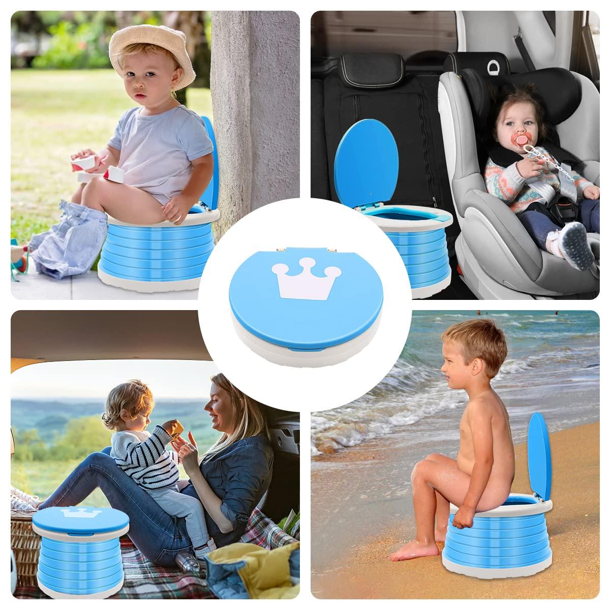 Travel Potty For Toddlers - Portable Folding Potty Seat With Leak-Proof Bags Best Potty Seat