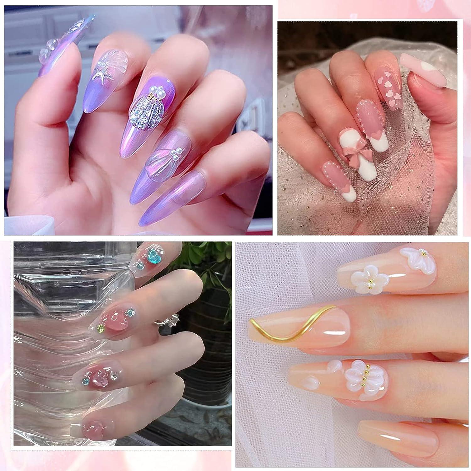 LILYCUTE 5ml Nail Rhinestones Sticky Gel Clear 3D Art Shapable Gel Glue Nail  DIY