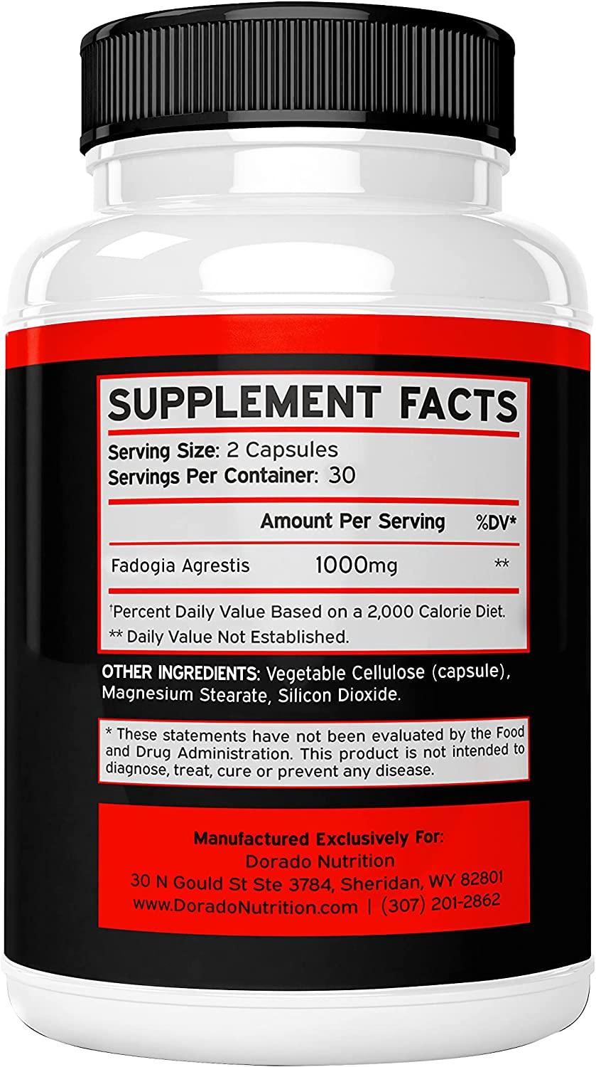 Fadogia Agrestis Extract 1000mg Maximum Strength for Strength Drive