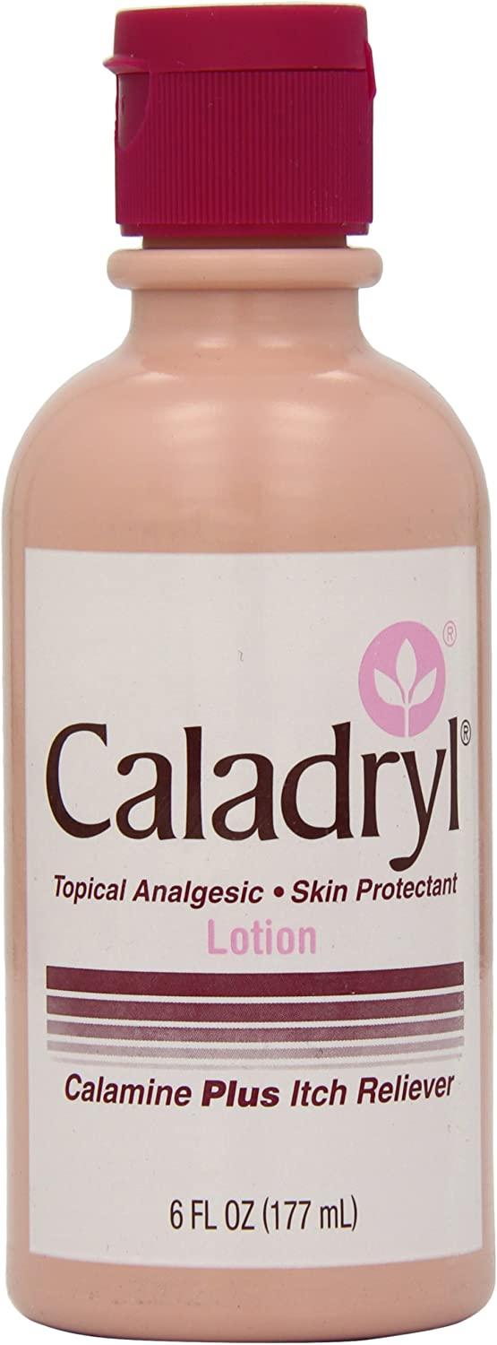 Caladryl Lotion 6 oz Bottle Calamine Plus Itch Relief Formula