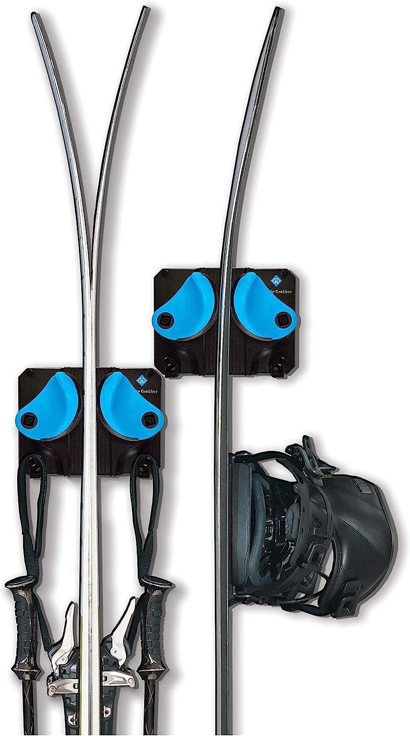 Supporto Da Parete Gravity Grabber Per Sci E Snowboard - Portata 9 Kg, Nero - Foto 5