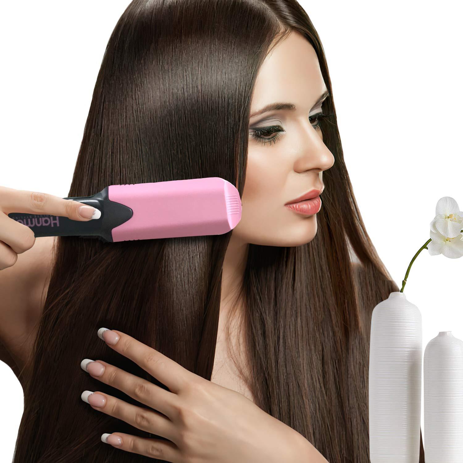 HANMEI Crimper Hair Iron, 4 in 1 Interchangeable Plates Hair Crimper