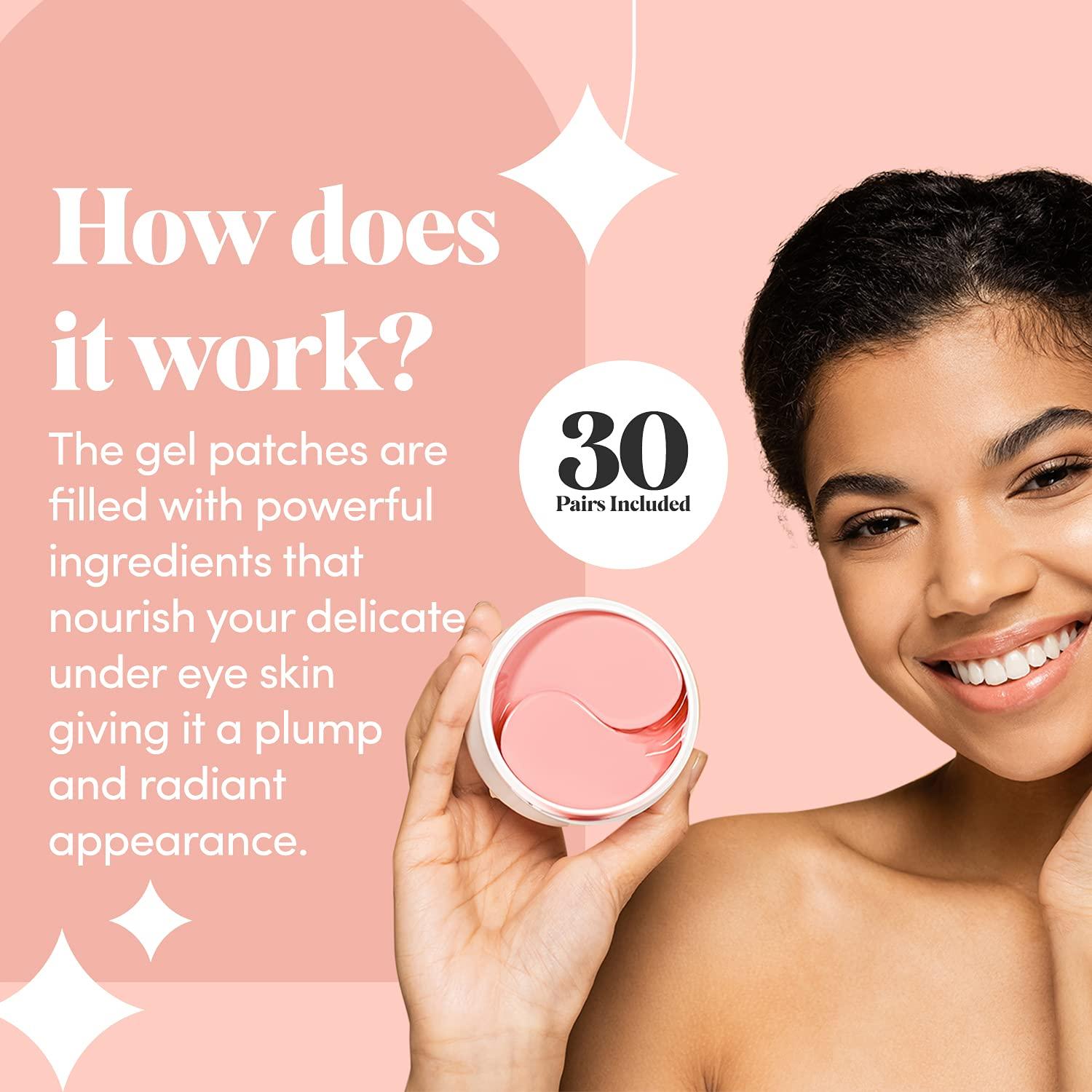 Rose Gold Collagen Under Eye Gel Mask Bright Eyes Anti Aging