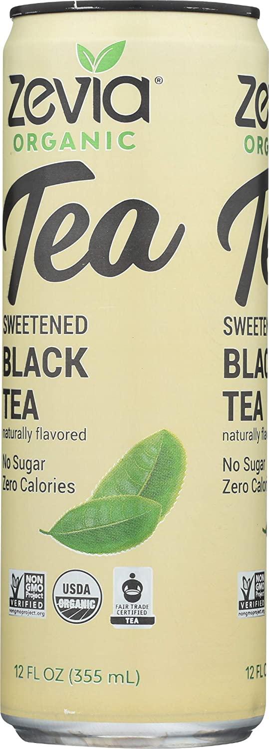 ZEVIA Organic Sweetened Black Tea, 12 FZ