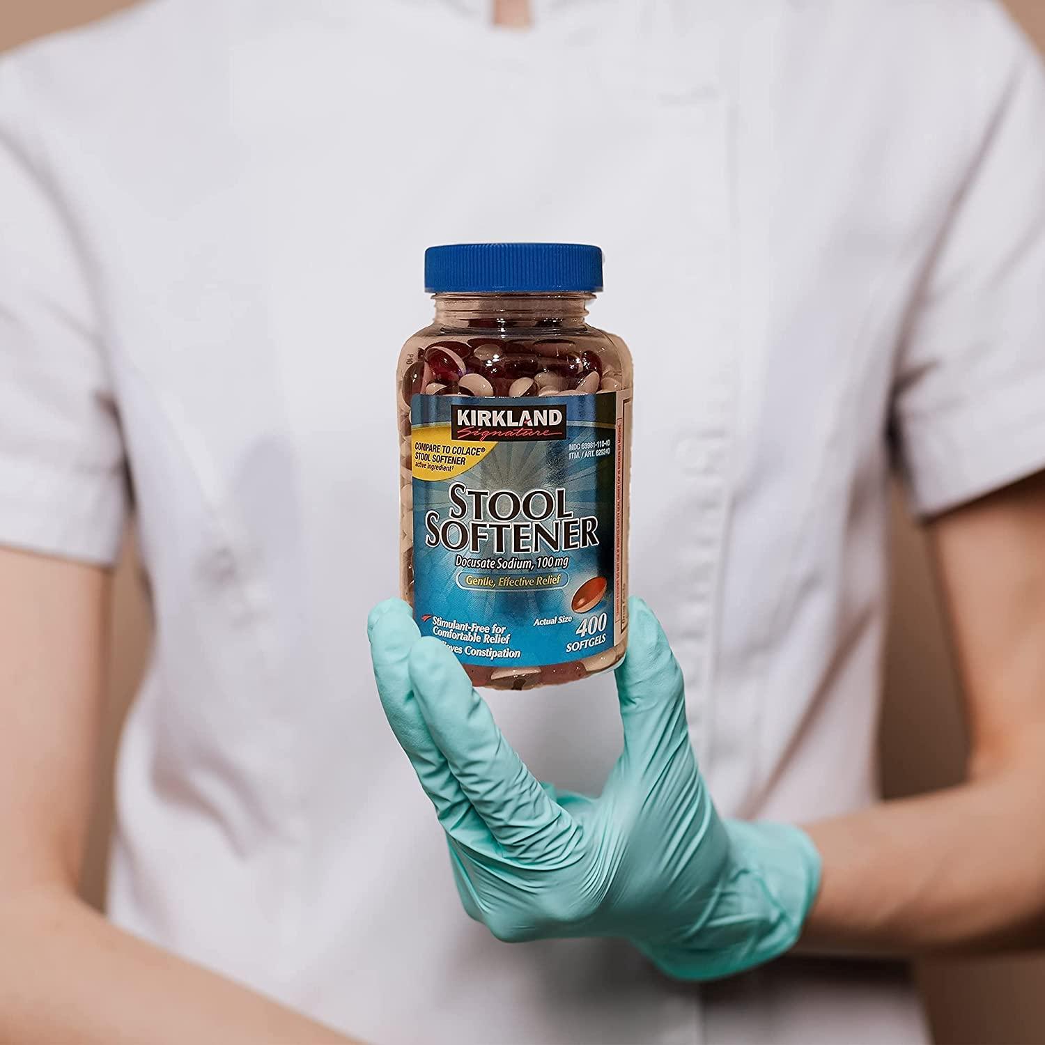 Kirkland Signature Stool Softener 100mg 400 Softgels FastActing Relief