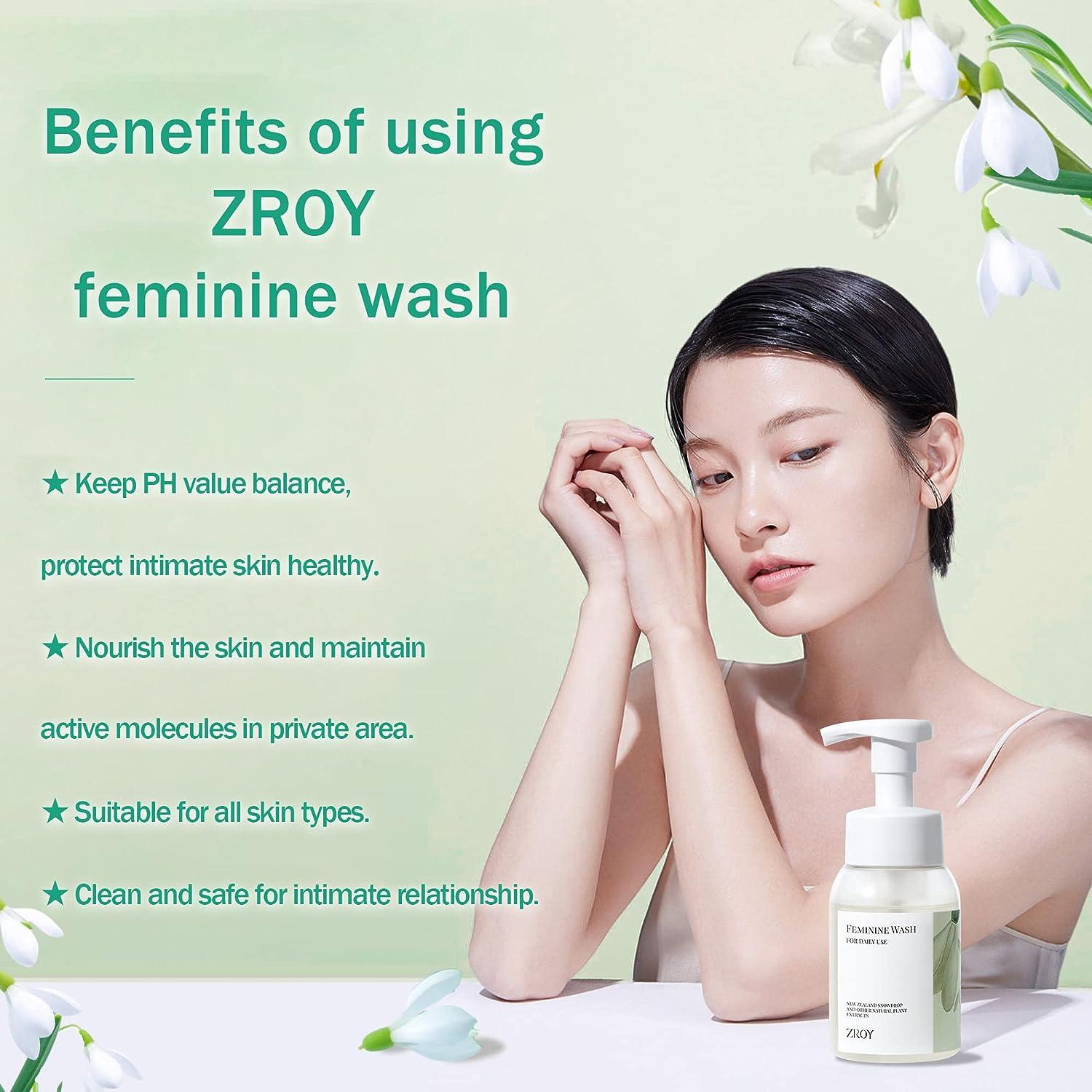 ZROY daily feminine wash for women intimate wash ph balance femine wash