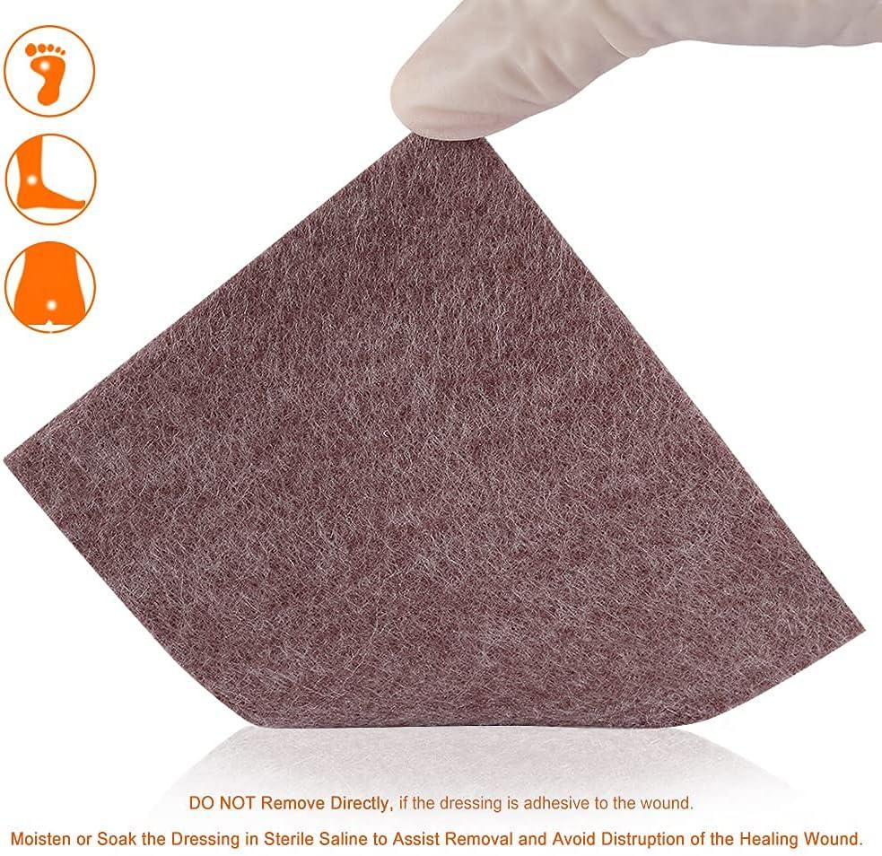 Silver Calcium Alginate Wound Dressing Pad 4x5 High Absorbency Non